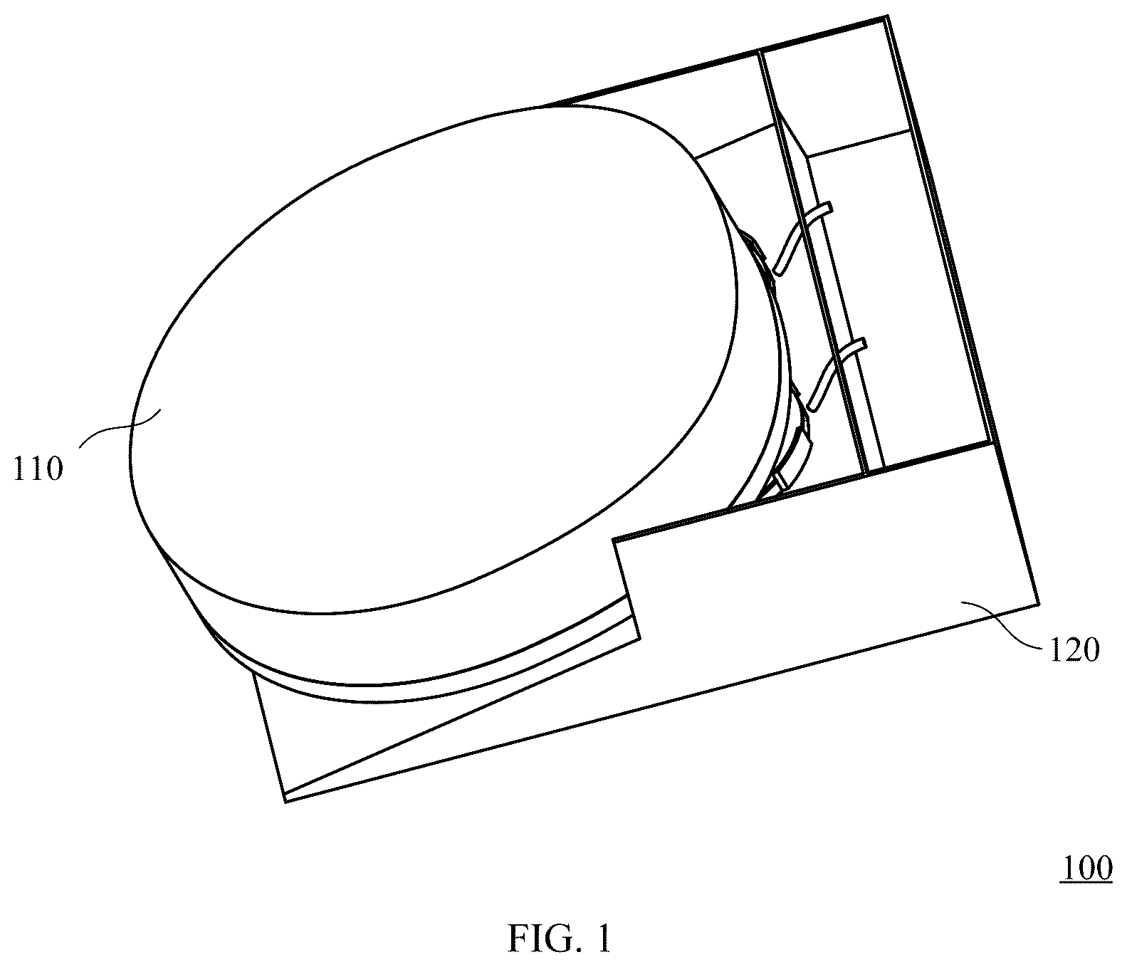 Patent US12569105 Figure 1 – Cleaning system