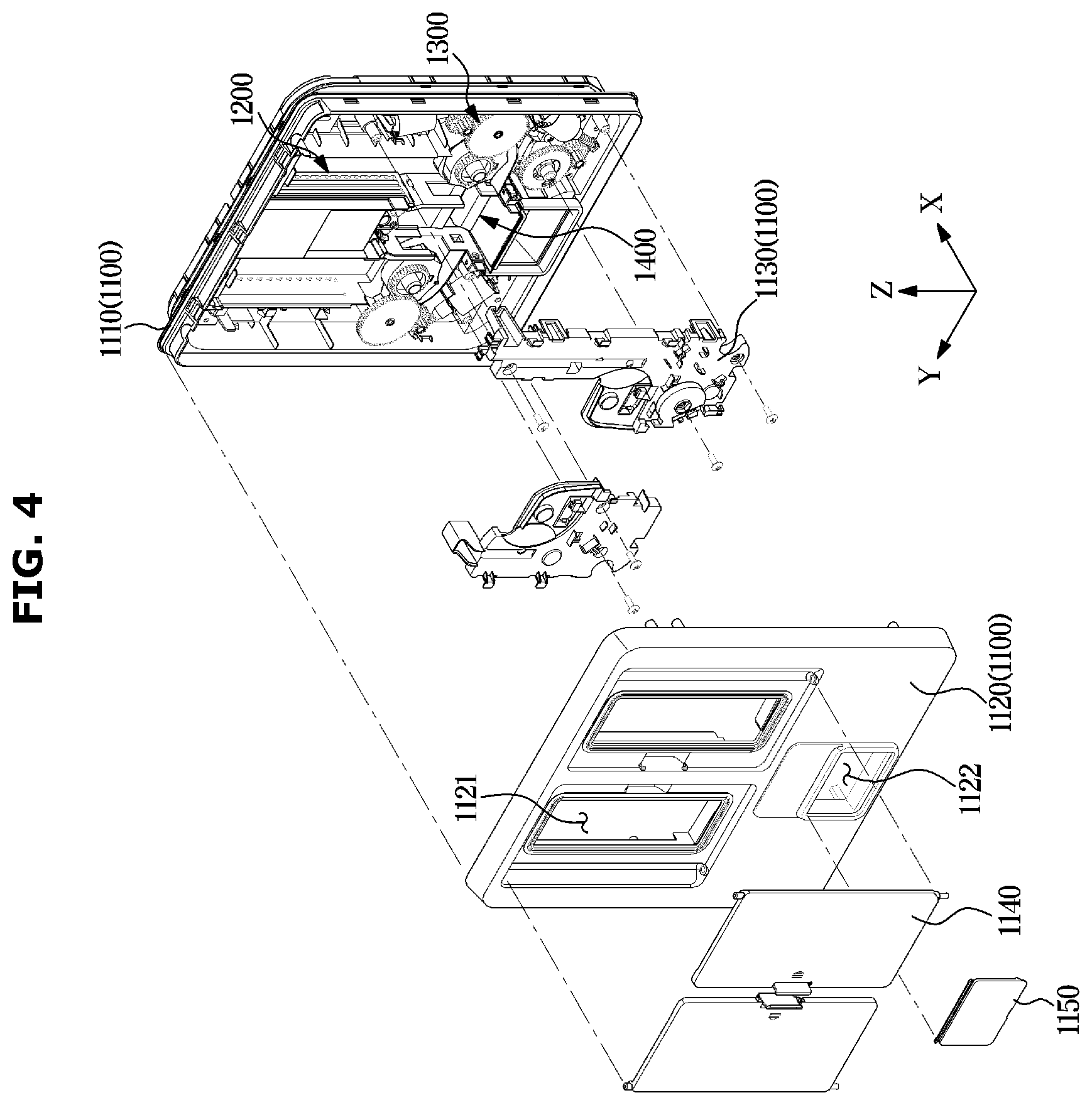 Patent US12569110 Figure 4 – Dishwasher