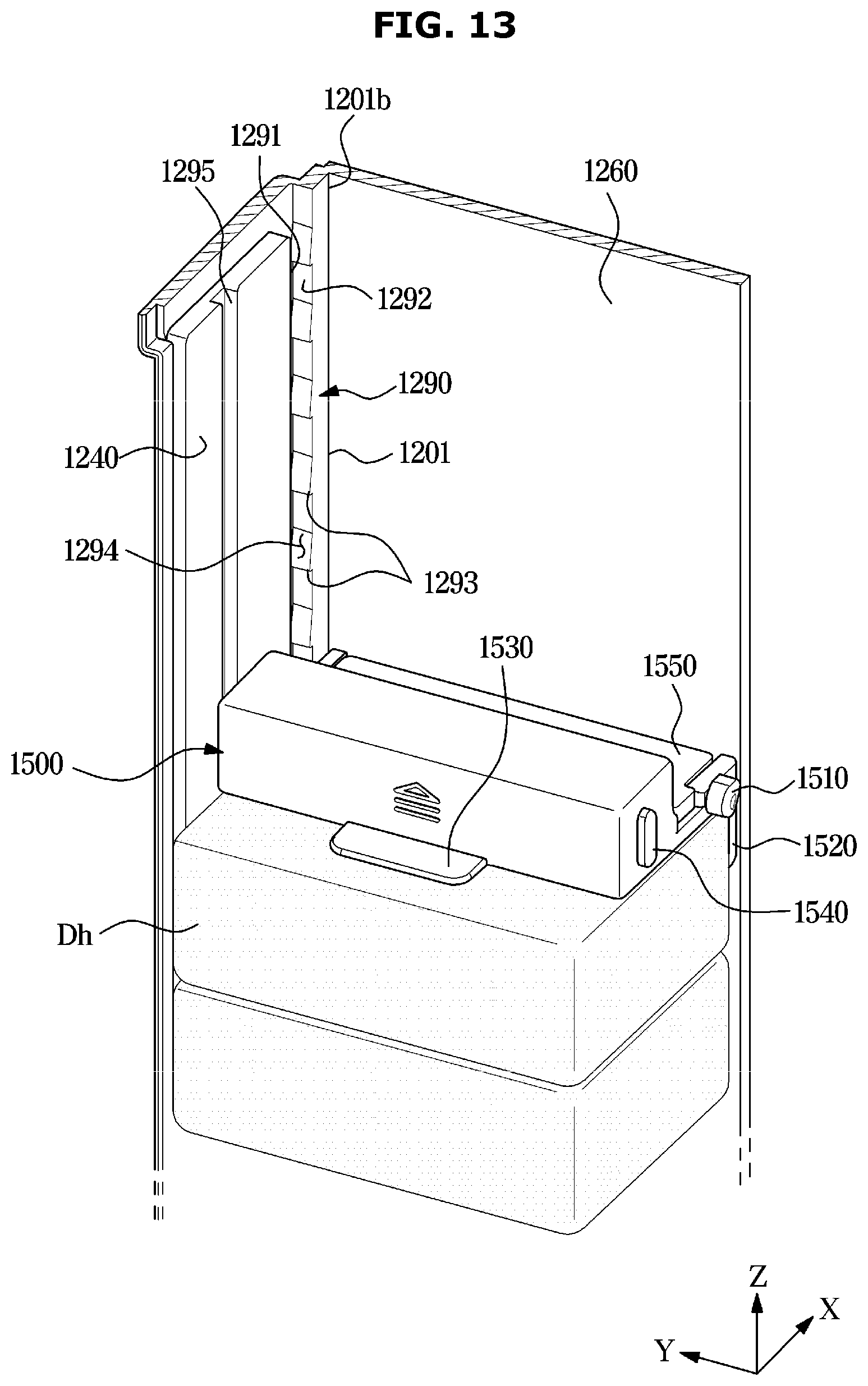 Patent US12569110 Figure 13 – Dishwasher