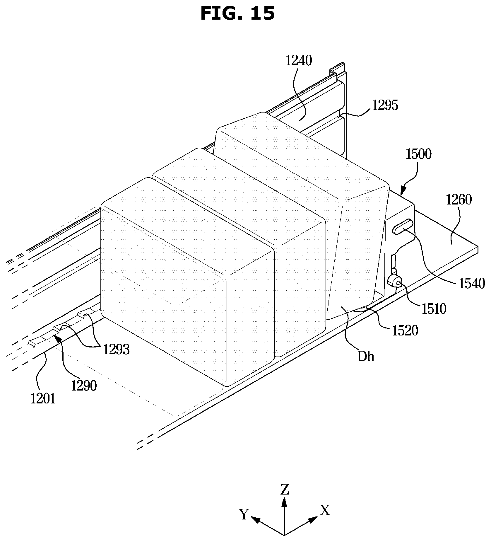 Patent US12569110 Figure 15 – Dishwasher