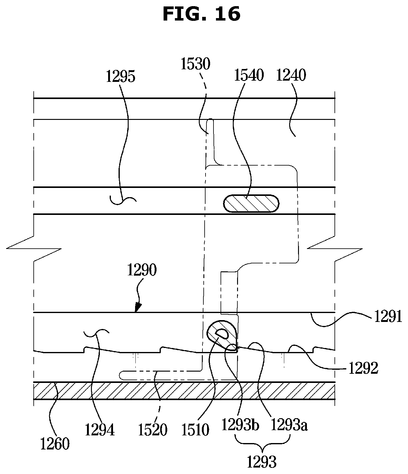Patent US12569110 Figure 16 – Dishwasher
