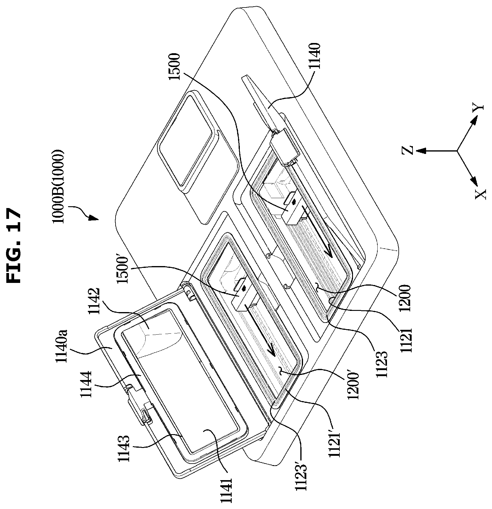 Patent US12569110 Figure 17 – Dishwasher