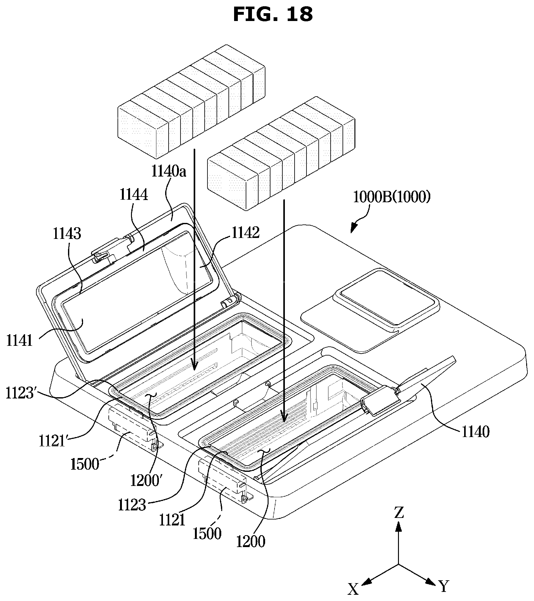 Patent US12569110 Figure 18 – Dishwasher