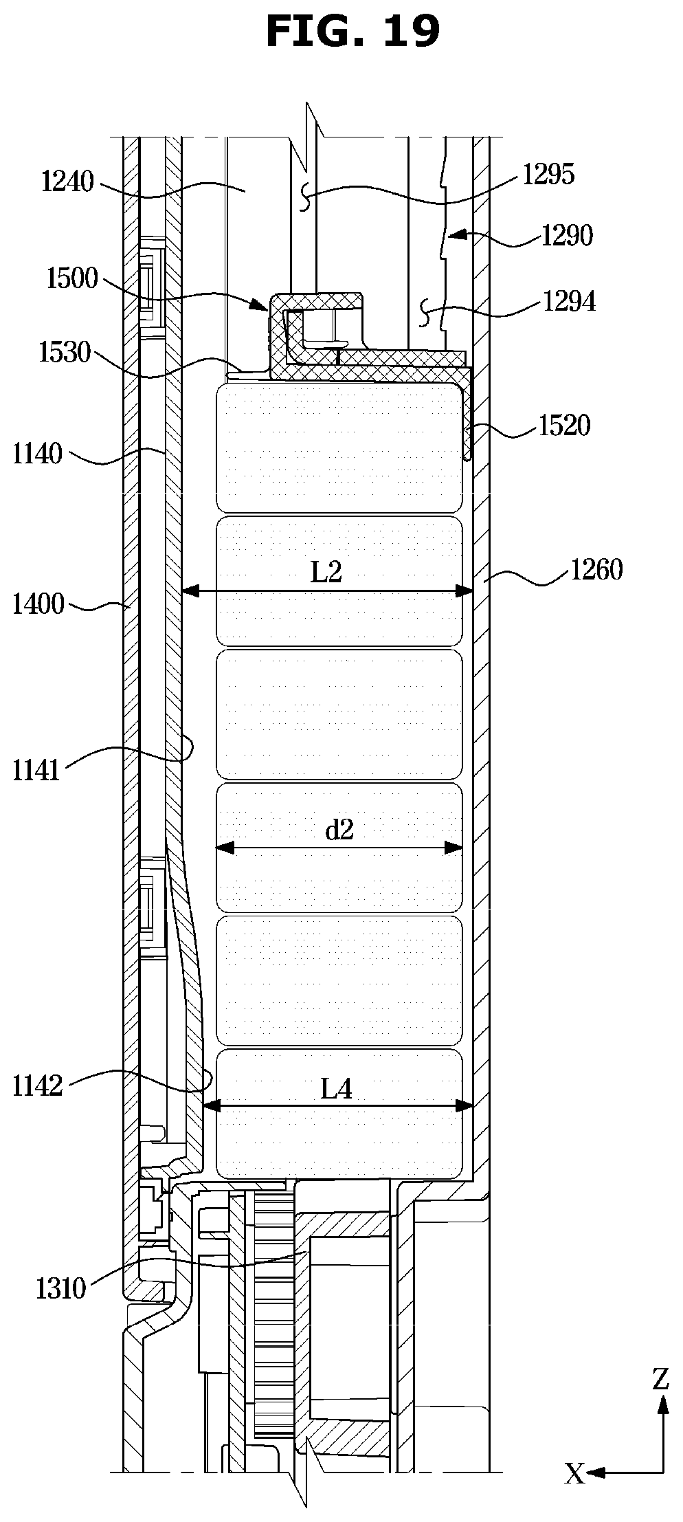Patent US12569110 Figure 19 – Dishwasher