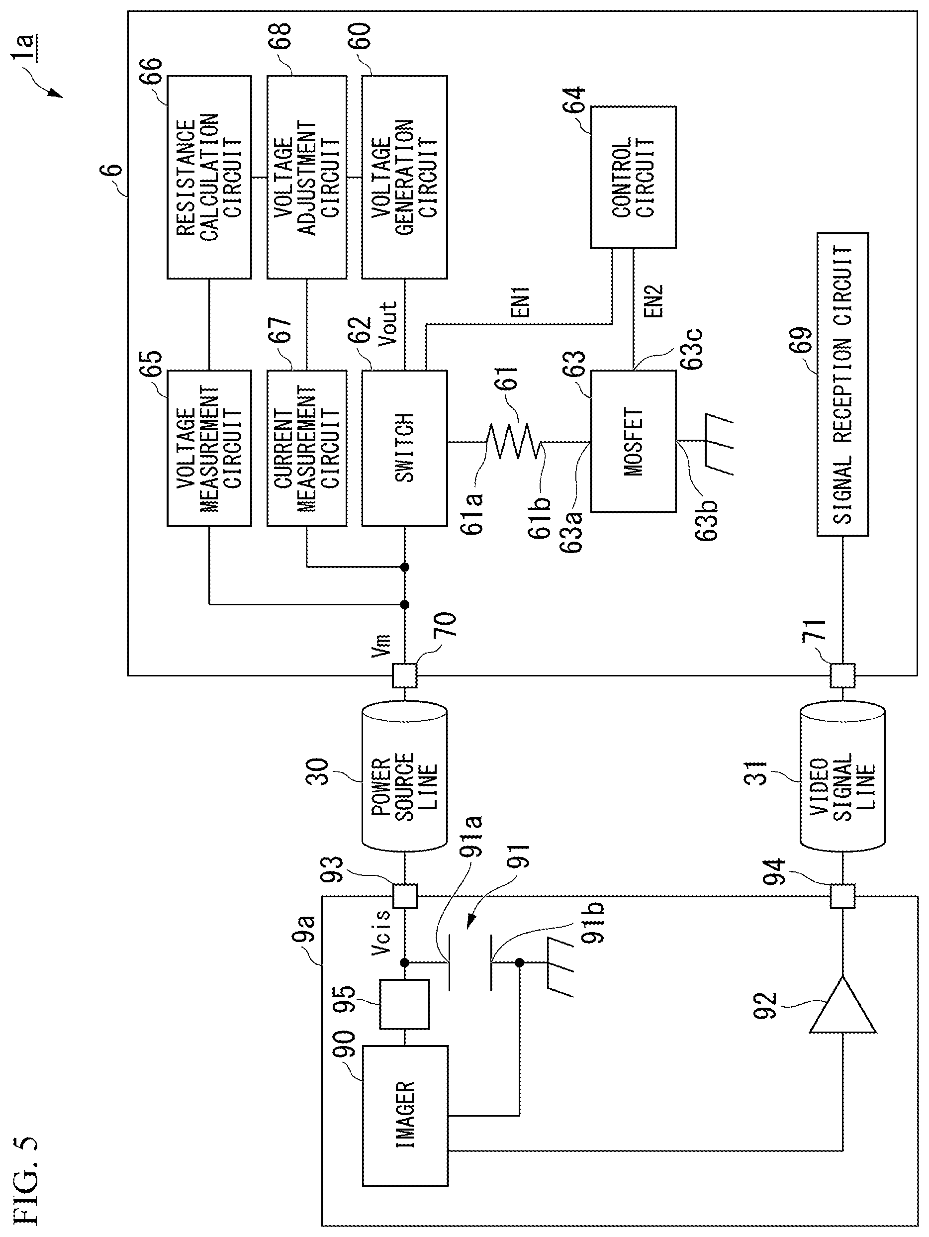 Patent US12569112 Figure 5 – Imaging device, endoscope system, control unit, and imaging method