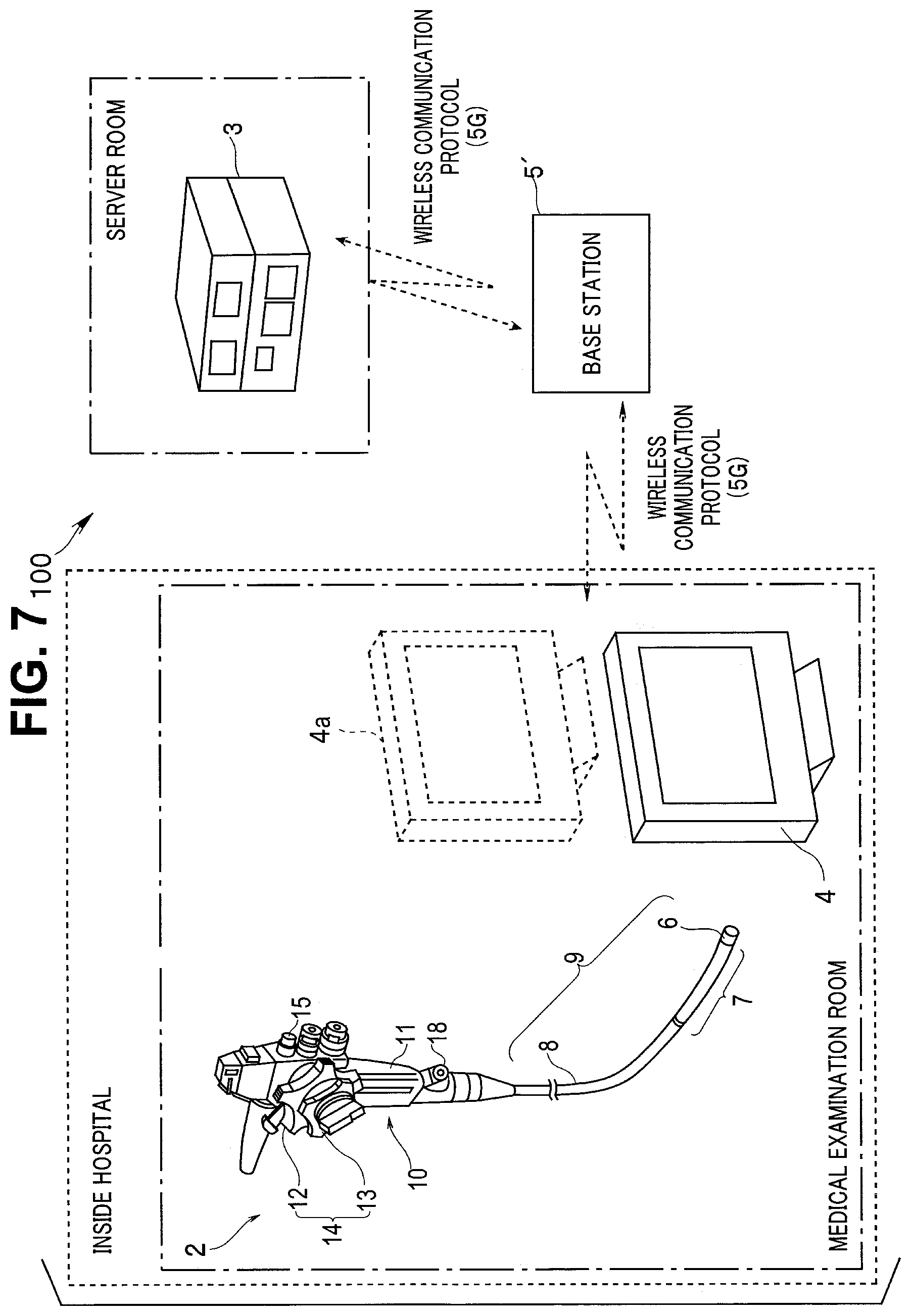 Patent US12569113 Figure 7 – Medical system, processing protocol control method, and signal processing device