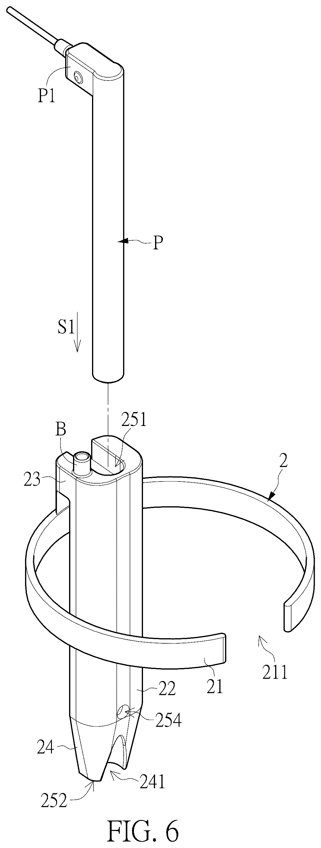 Patent US12569121 Figure 6 – Sleeve assembly and endoscope device