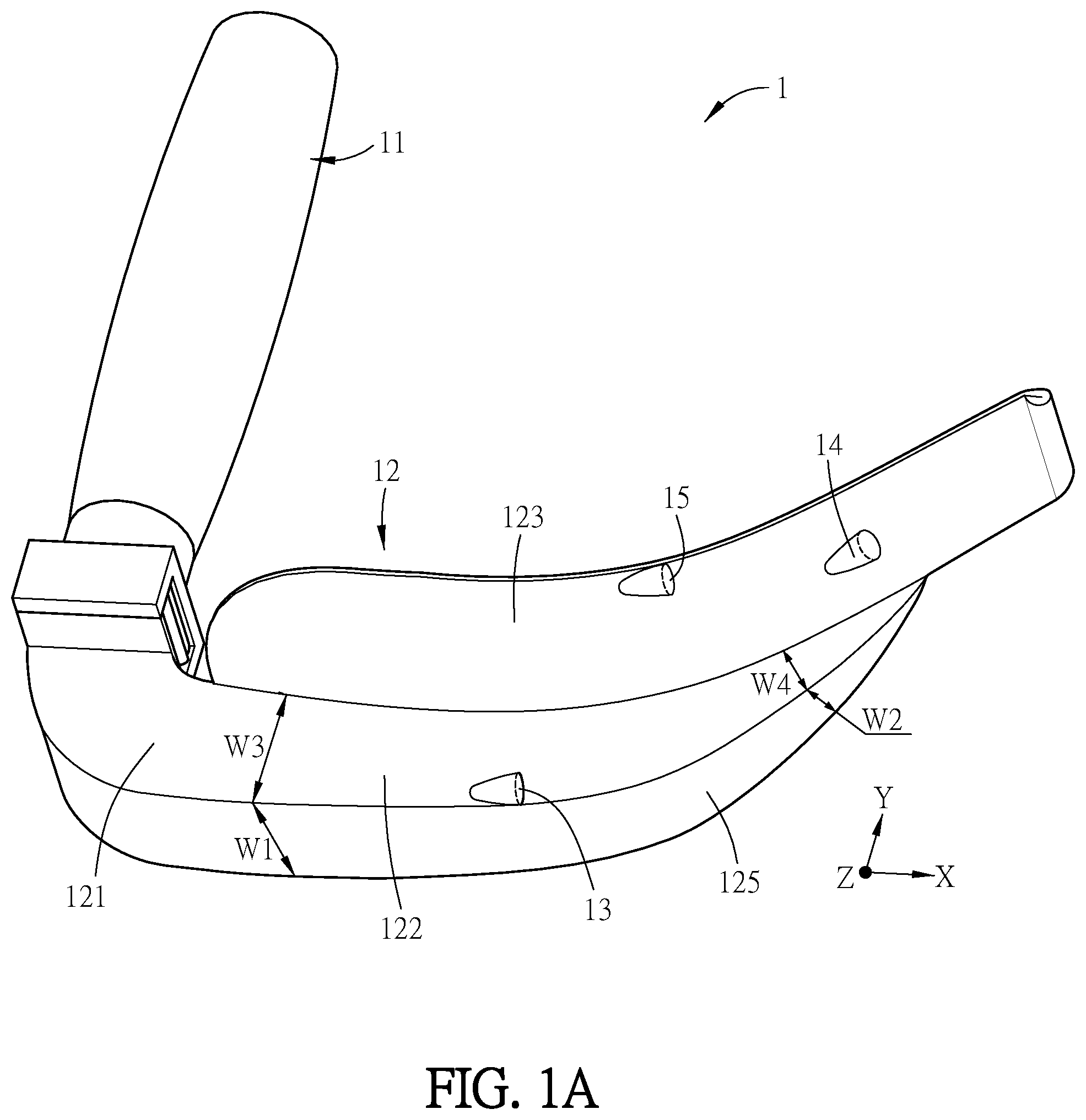 Patent US12569127 — Multi-view video laryngoscope, and spatula blade configured with multiple image capturing apparatuses — Figure 1