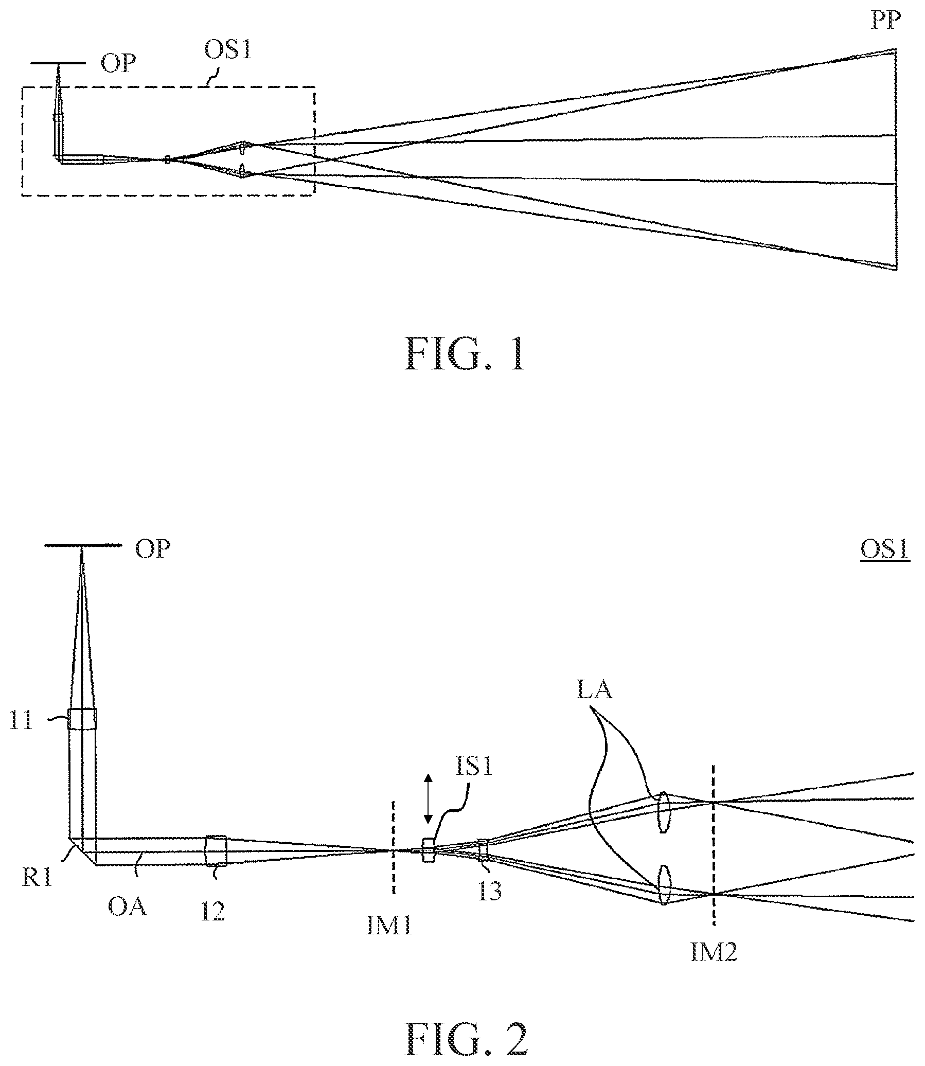 Patent US12569133 Figure 1 – Optical system and inspection apparatus