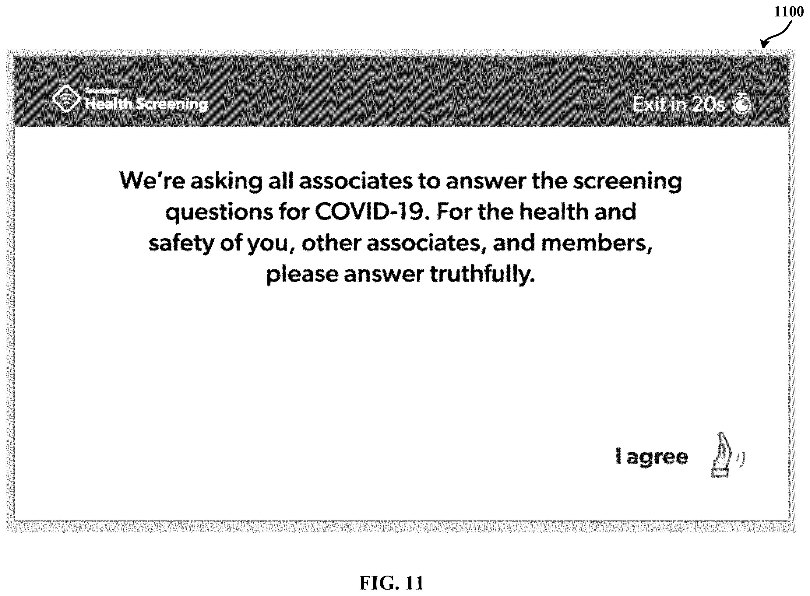 Patent US12569146 Figure 11 – Systems and methods for touchless temperature screening