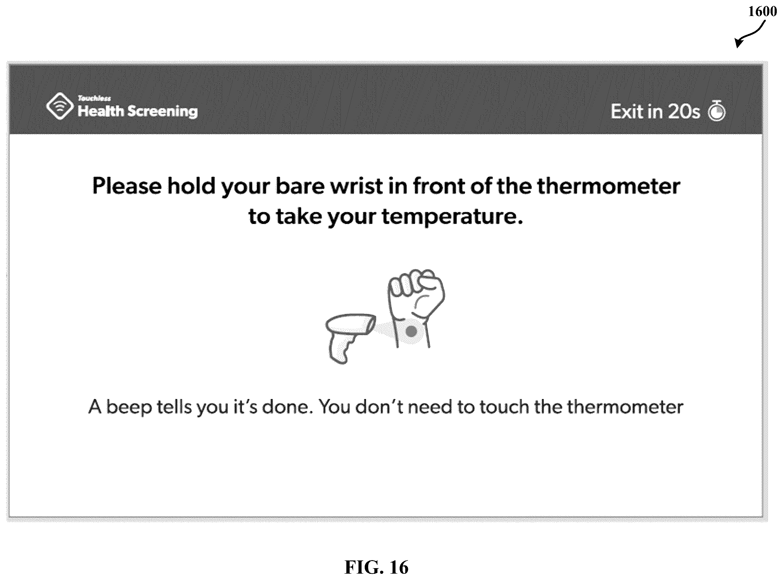 Patent US12569146 Figure 16 – Systems and methods for touchless temperature screening