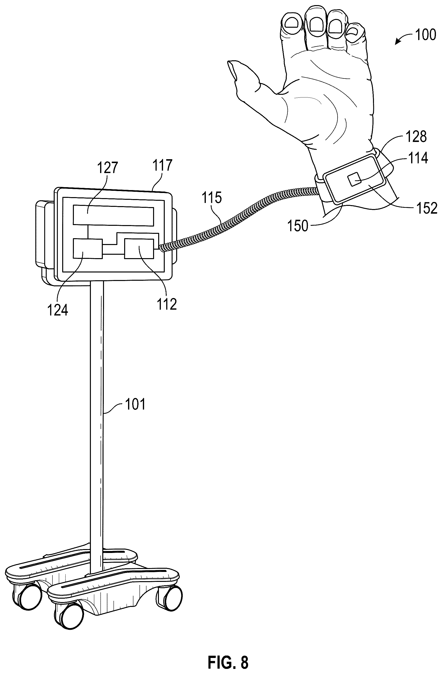 Patent US12569157 Figure 5 – Skin hydration measurement system