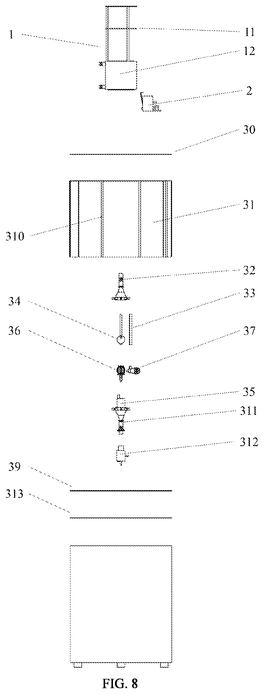 Patent US12569163 Figure 8 – System of measuring exhalation metabolism