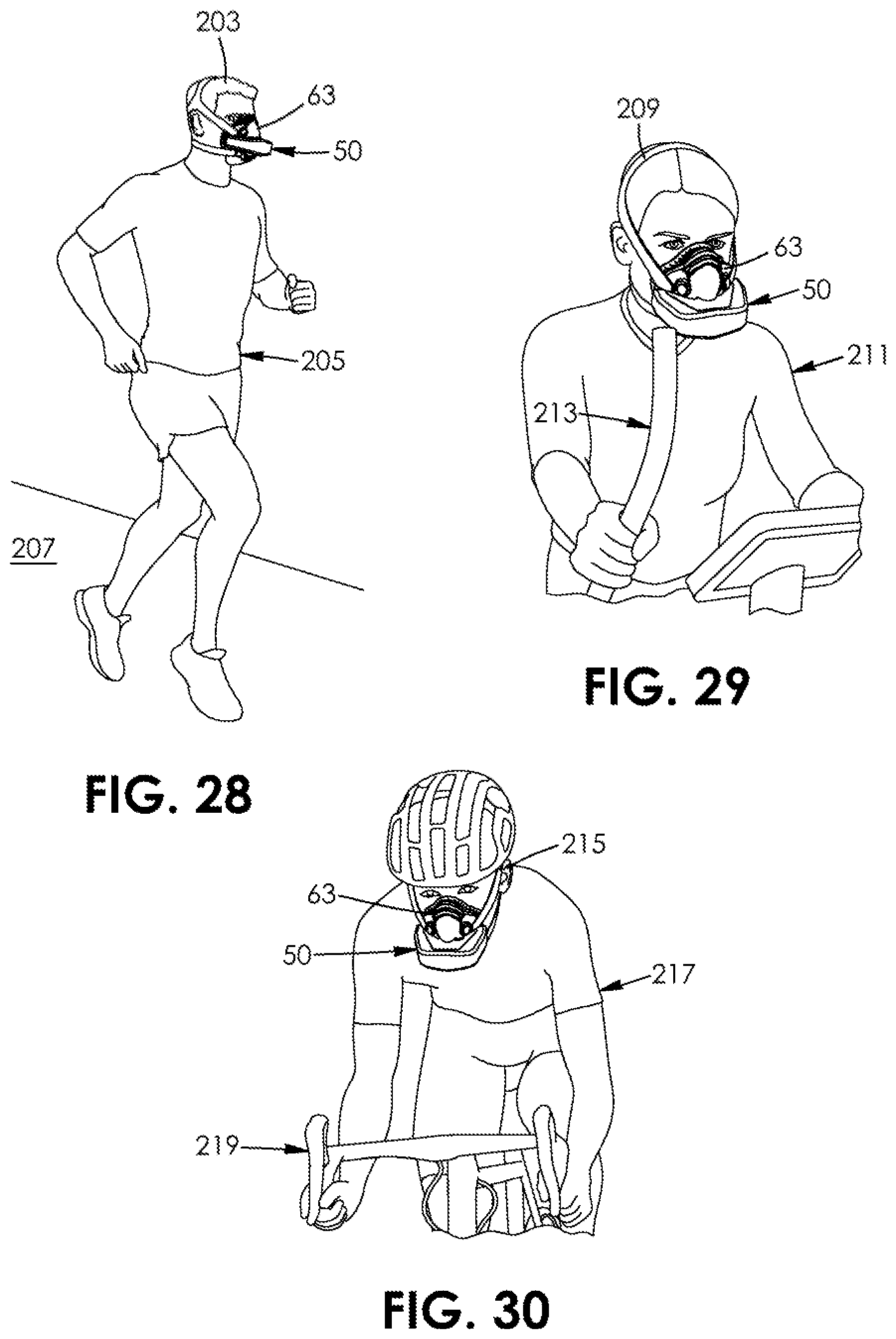 Patent US12569164 Figure 14 – Device for measuring a person's ventilation including oxygen-consumption