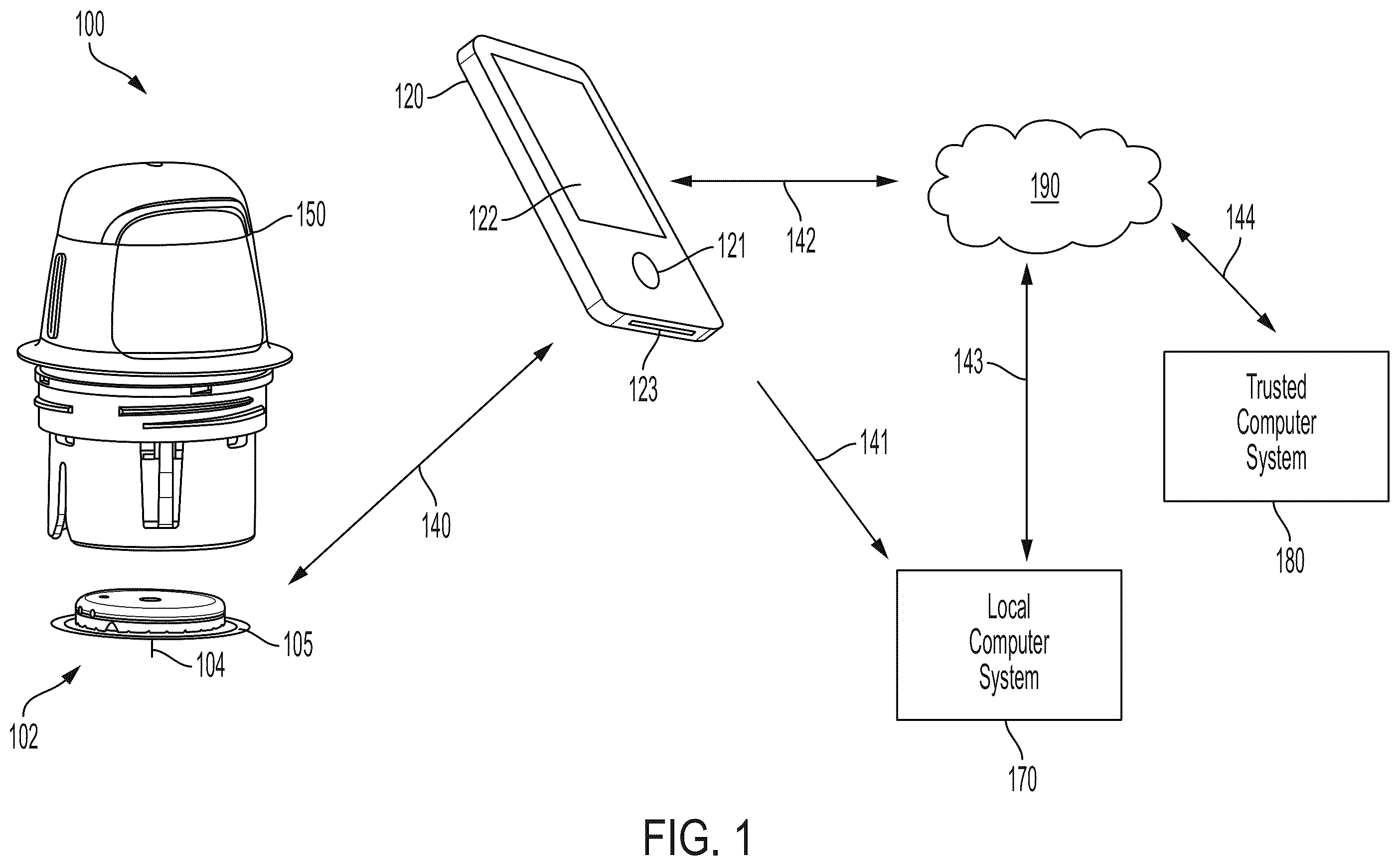 Patent US12569168 Figure 1 – Systems, devices, and methods for analyte monitoring
