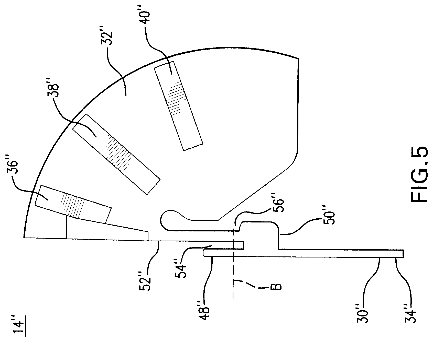 Patent US12569173 Figure 5 – Analyte sensor and apparatus for insertion of the sensor