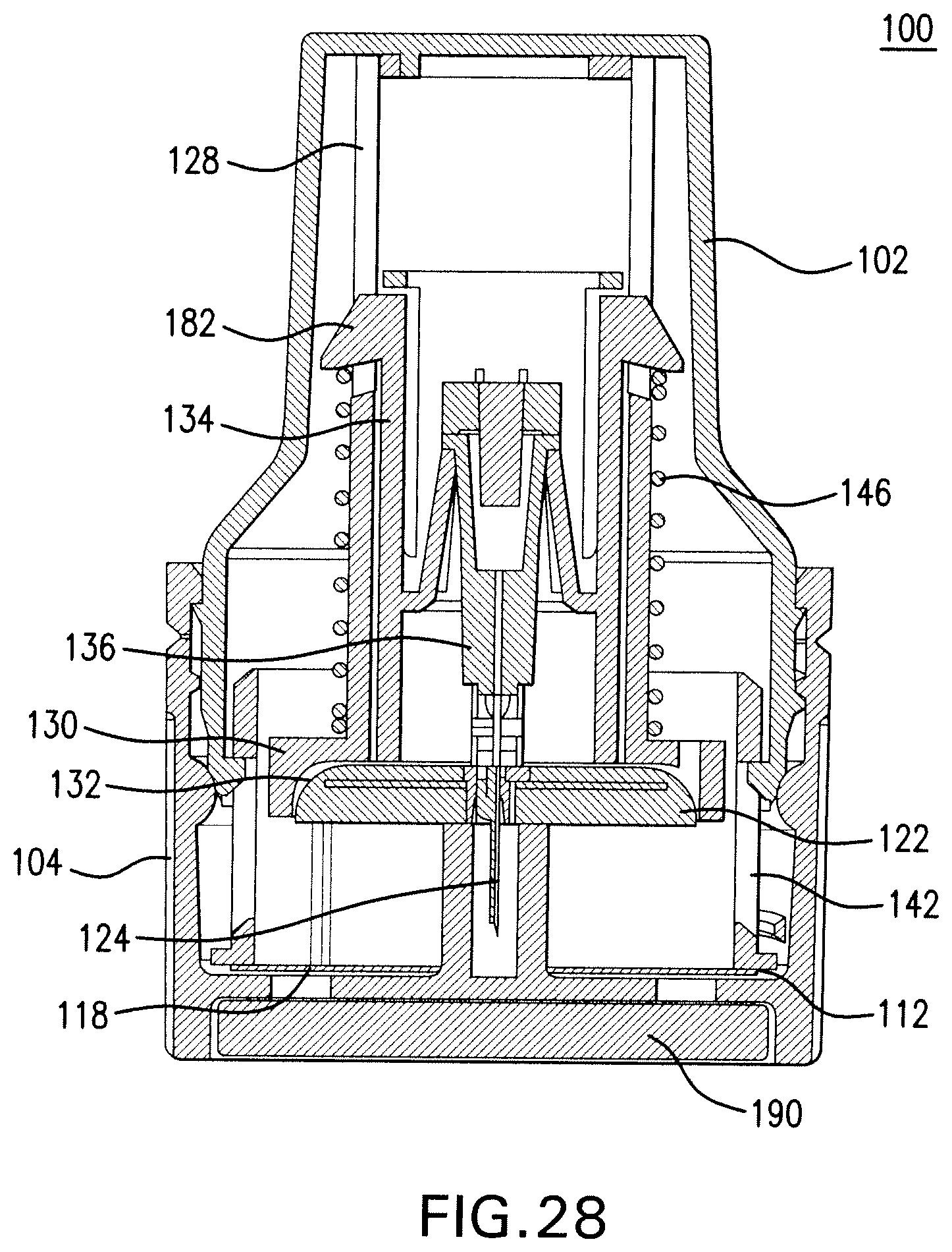 Patent US12569173 Figure 19 – Analyte sensor and apparatus for insertion of the sensor