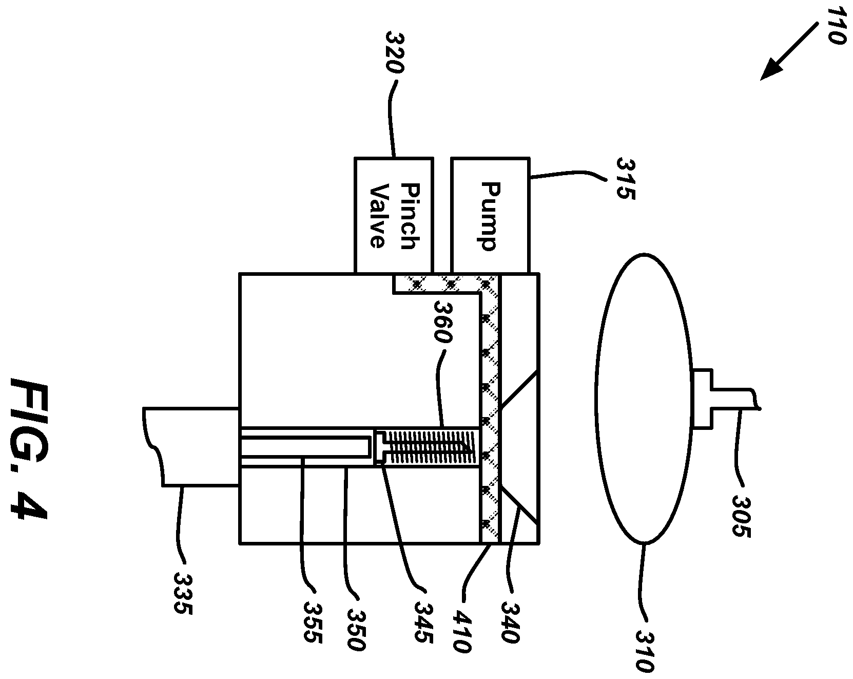 Patent US12569174 Figure 3 – Adjustable lancet and test cartridge for automated medical sample collection and testing