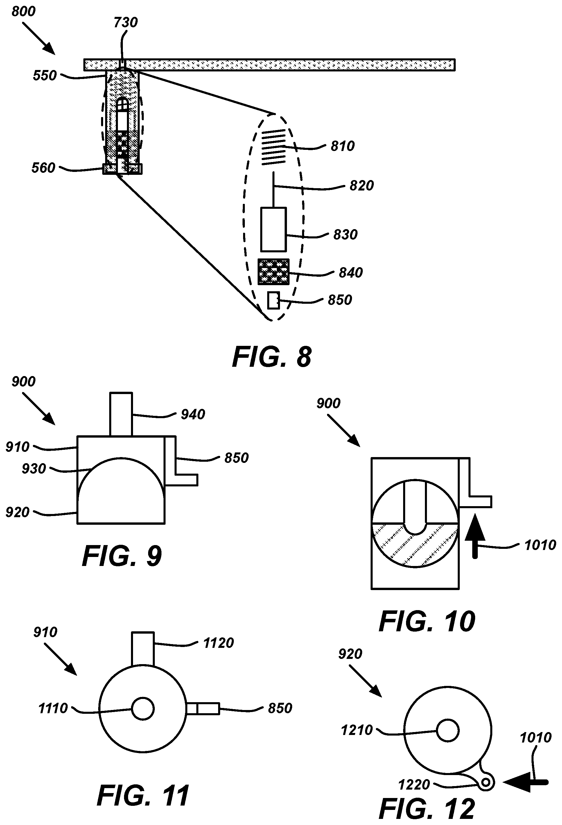 Patent US12569174 Figure 5 – Adjustable lancet and test cartridge for automated medical sample collection and testing