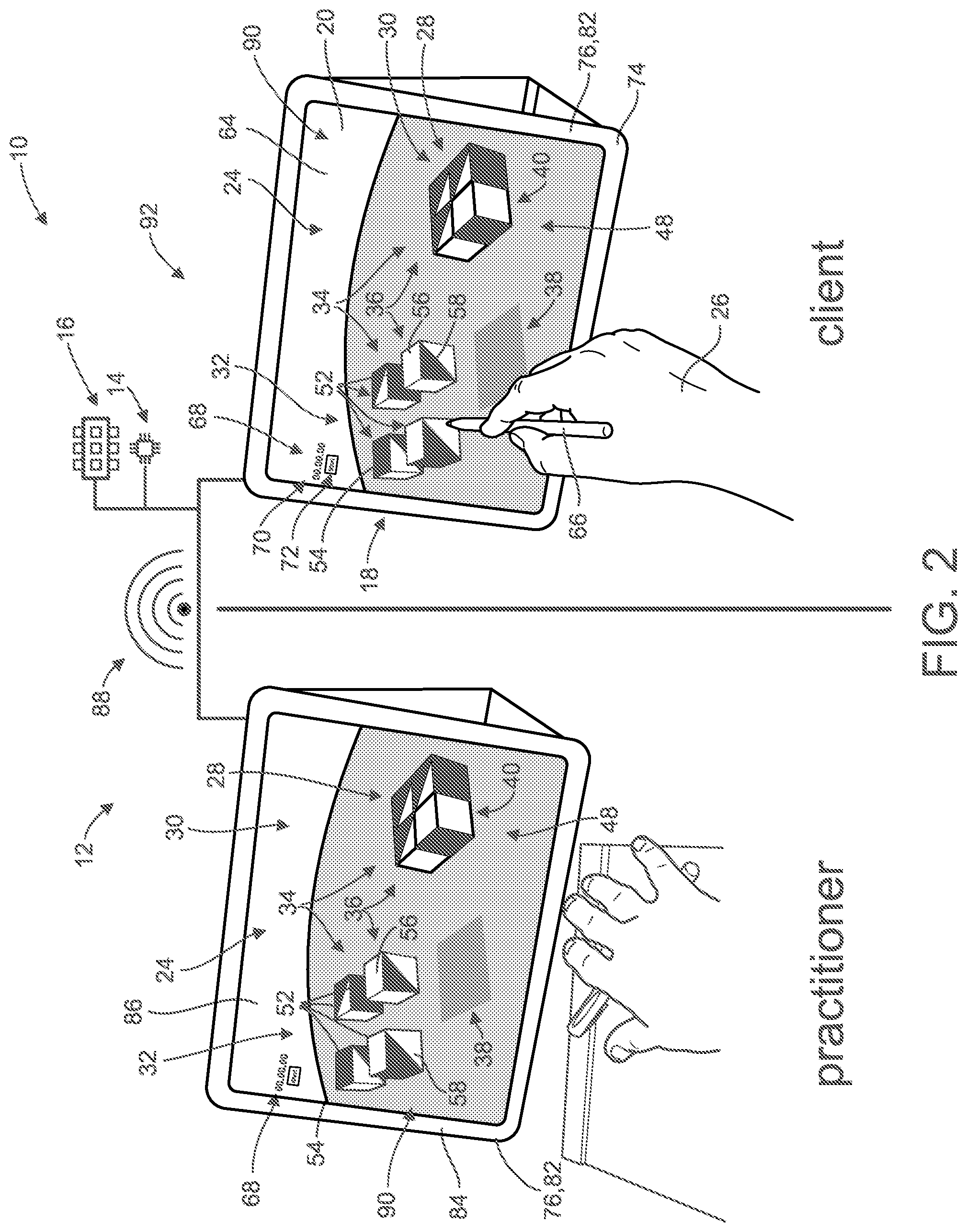 Patent US12569176 Figure 2 – Virtual block test design for psychology testing and method of use thereof