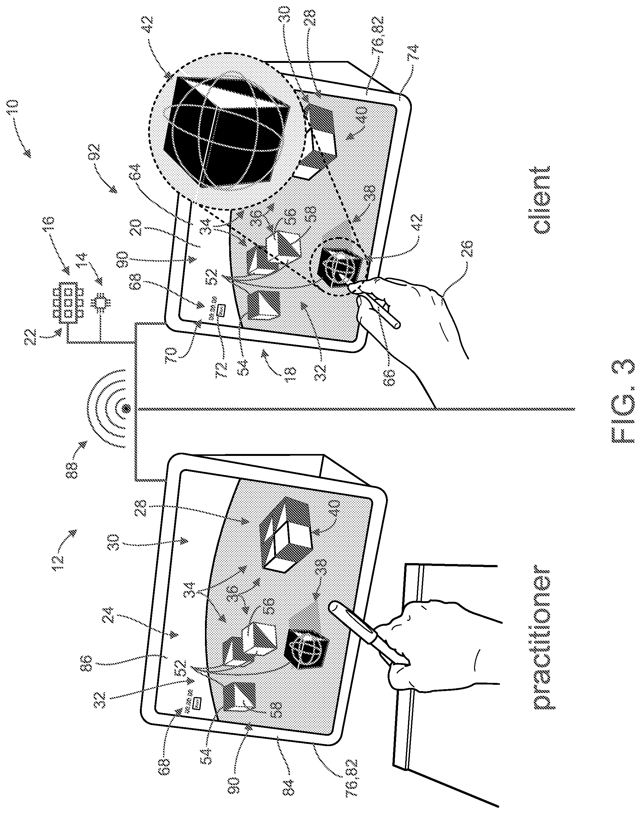 Patent US12569176 Figure 3 – Virtual block test design for psychology testing and method of use thereof
