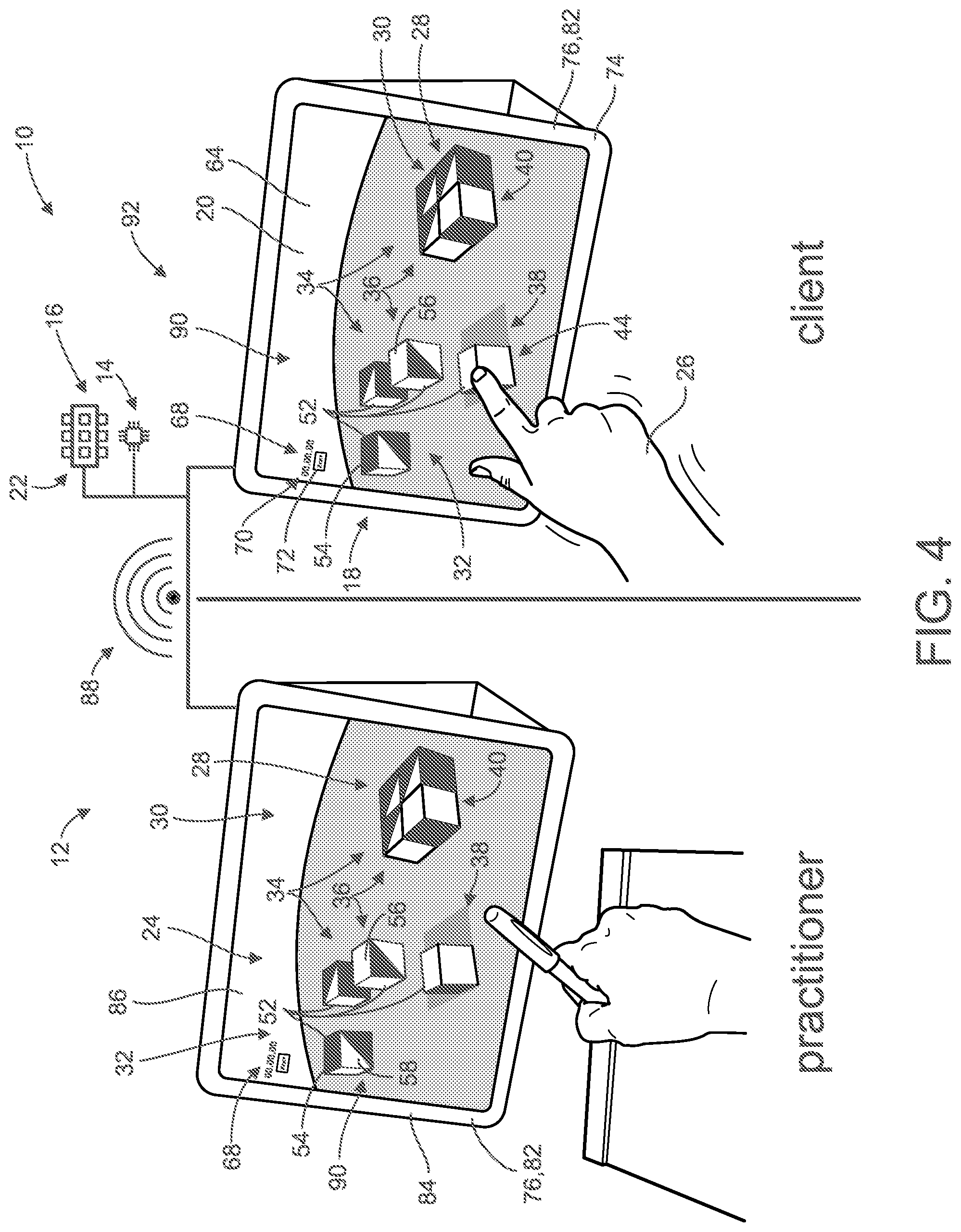 Patent US12569176 Figure 4 – Virtual block test design for psychology testing and method of use thereof