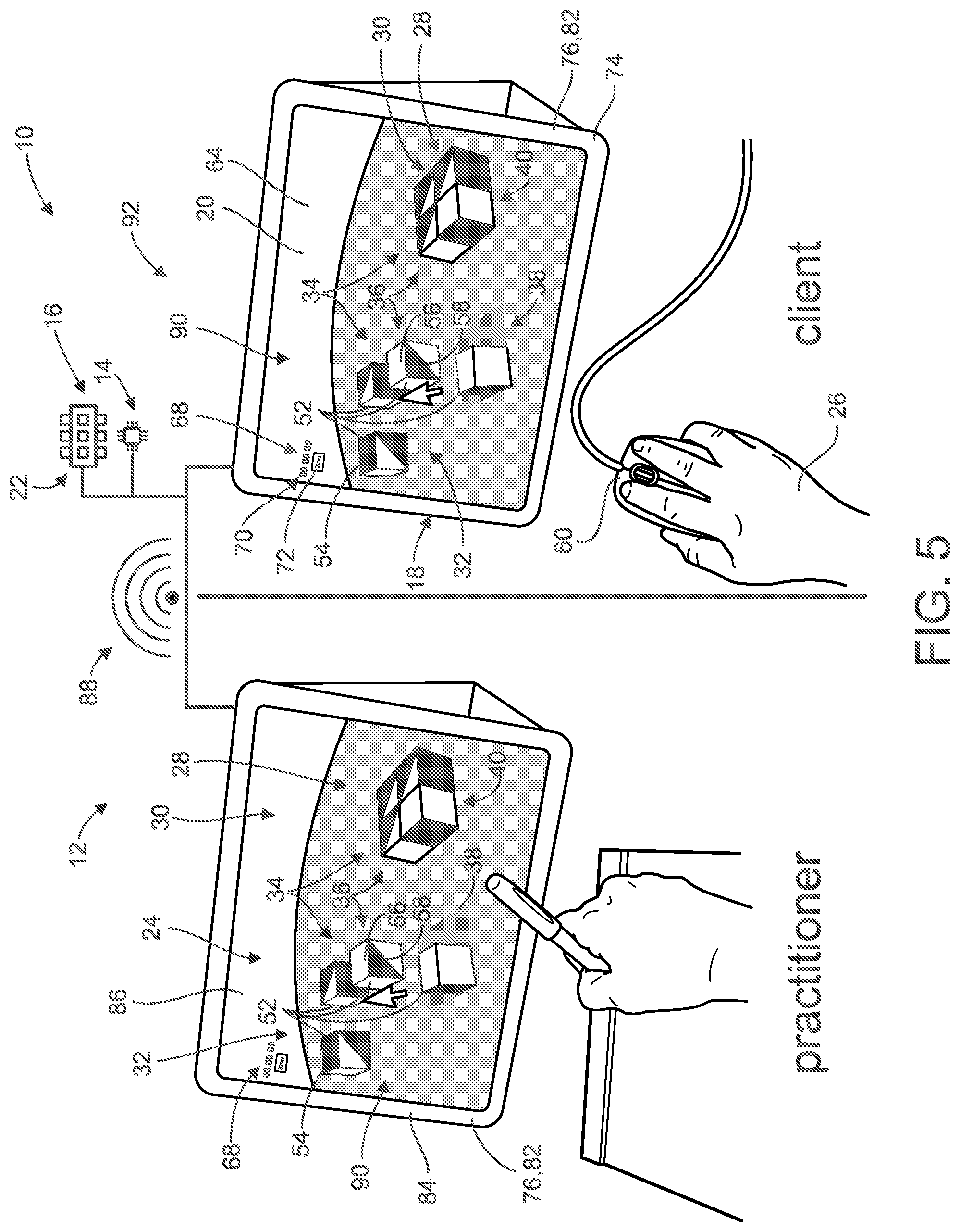Patent US12569176 Figure 5 – Virtual block test design for psychology testing and method of use thereof