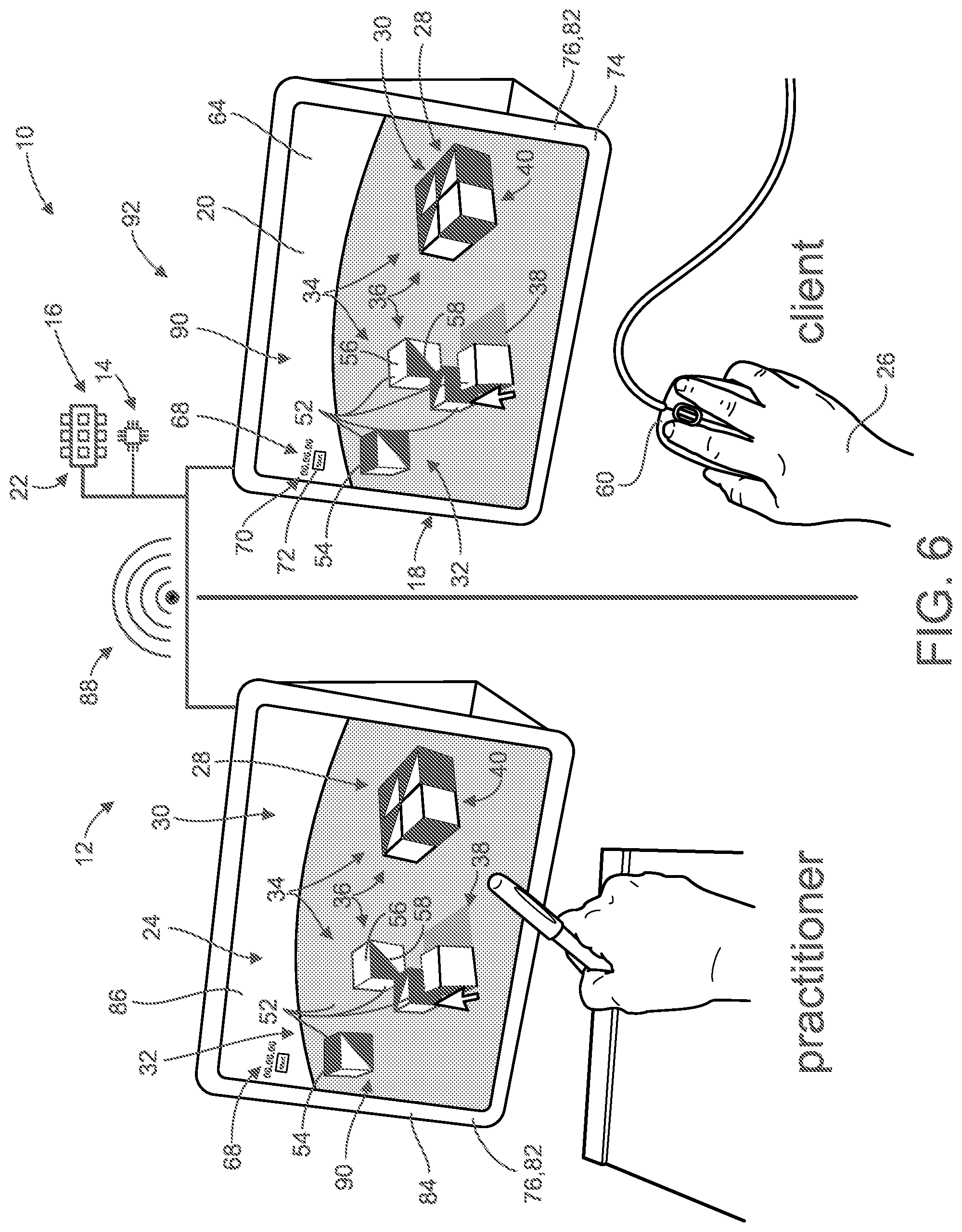 Patent US12569176 Figure 6 – Virtual block test design for psychology testing and method of use thereof