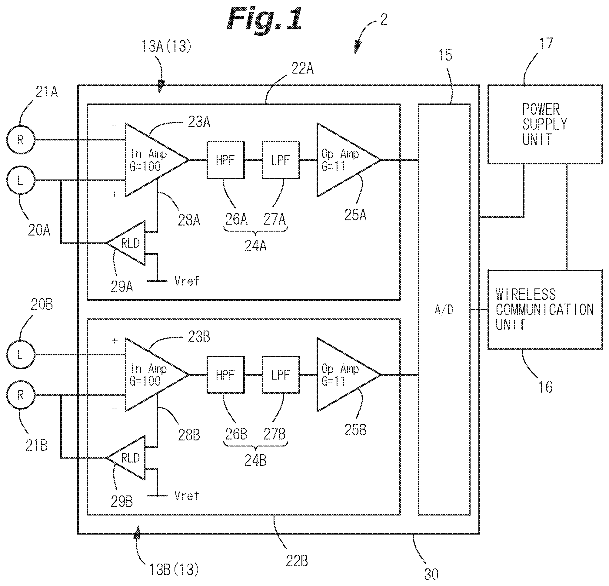 Patent US12569180 Figure 1 – Electrocardiographic signal measurement device and electrocardiographic signal measurement system technical field