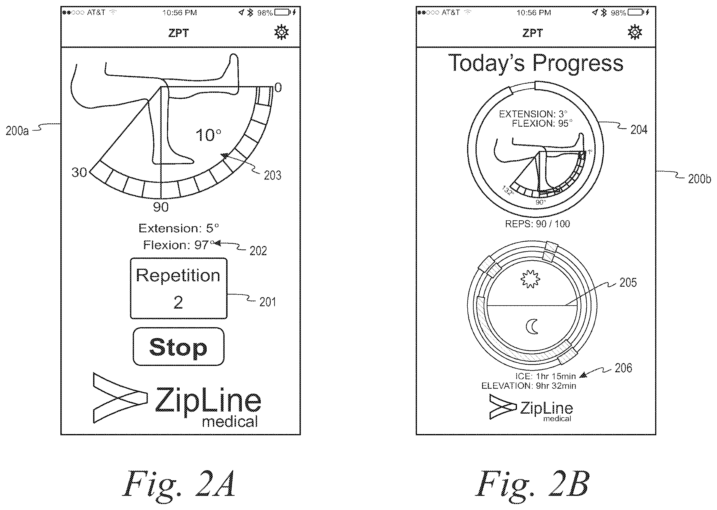 Patent US12569195 Figure 2 – Systems and methods for monitoring physical therapy of the knee and other joints