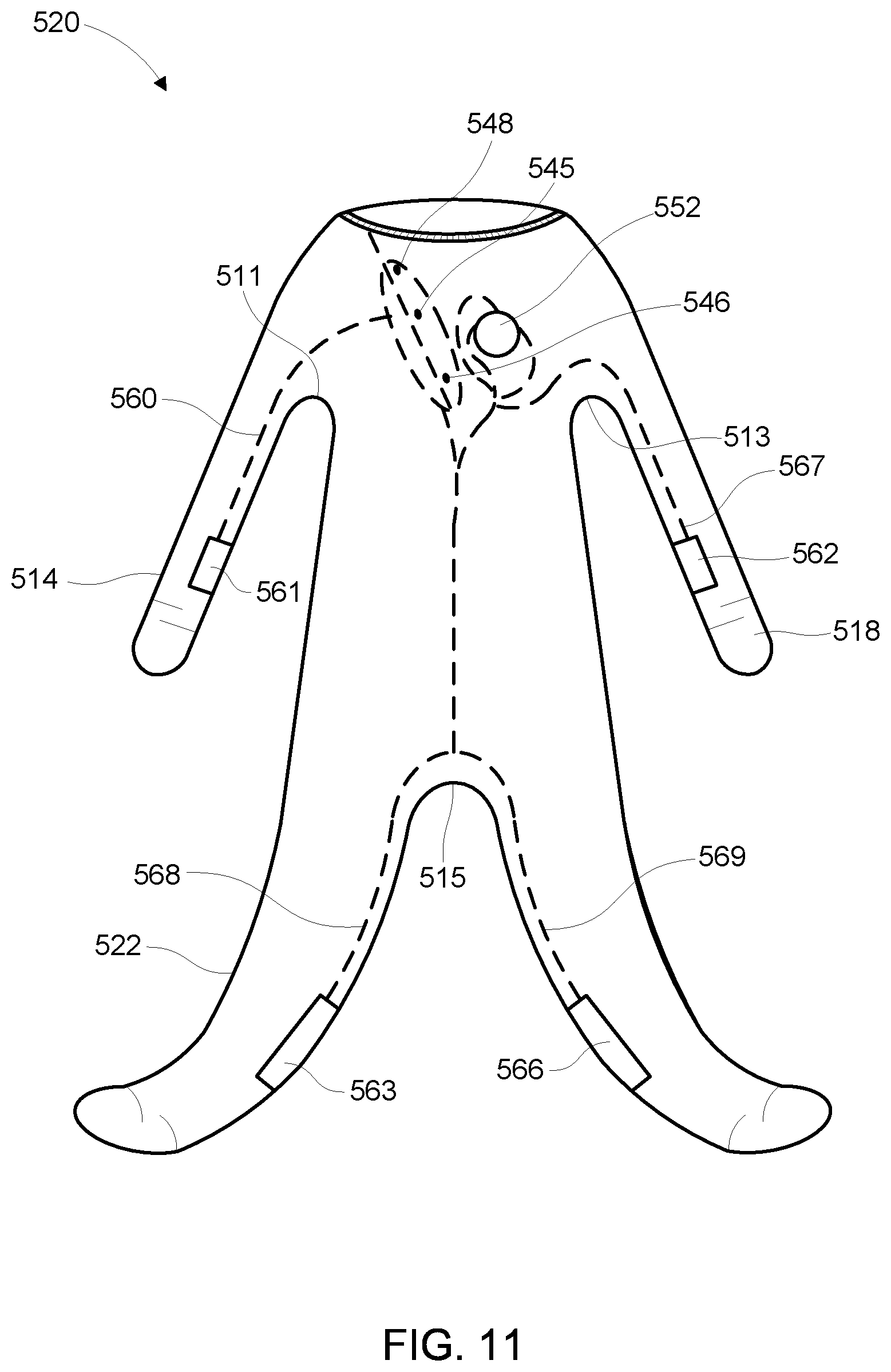 Patent US12569197 Figure 14 – Methods and apparatus for a baby monitoring garment