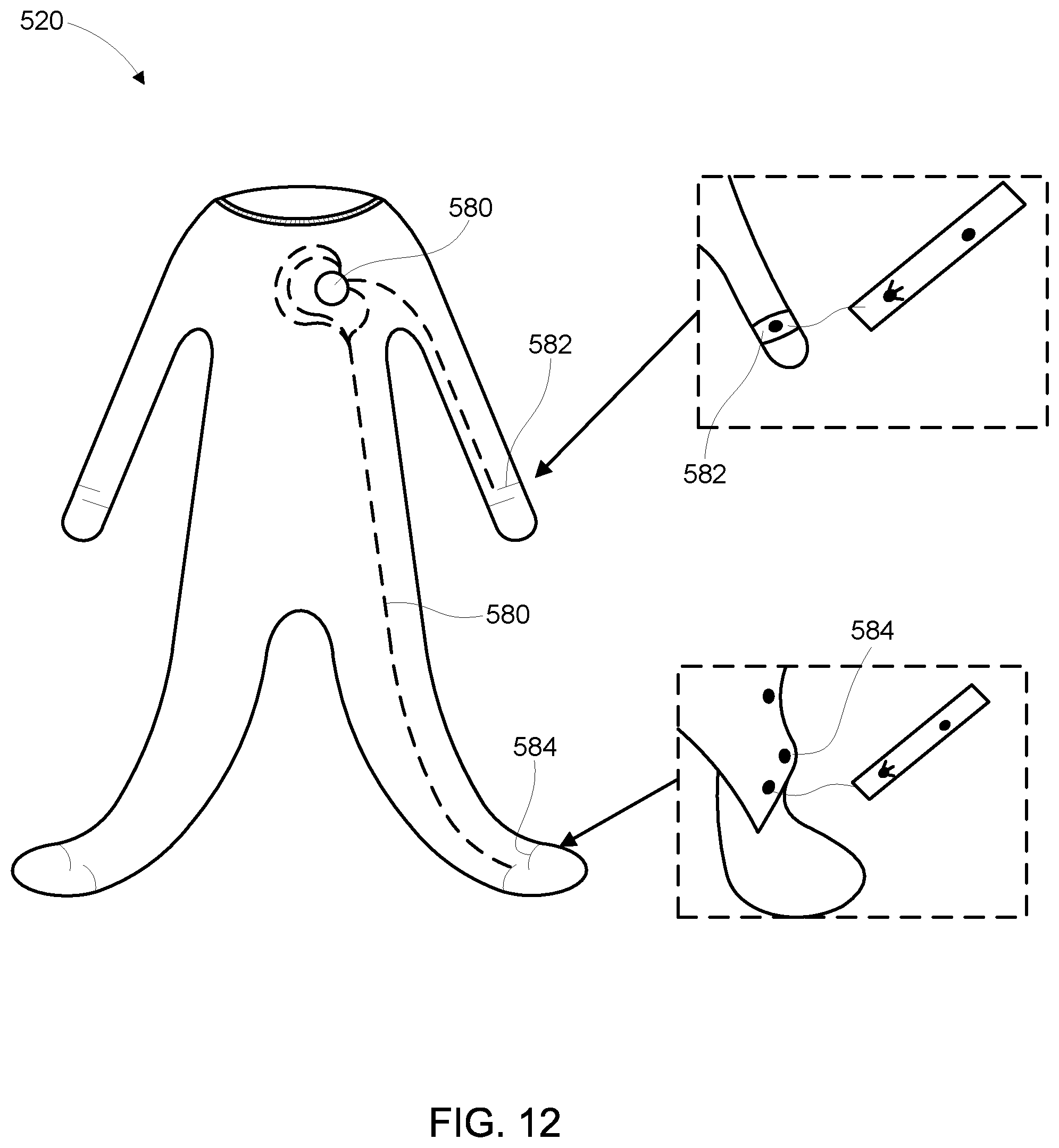 Patent US12569197 Figure 15 – Methods and apparatus for a baby monitoring garment