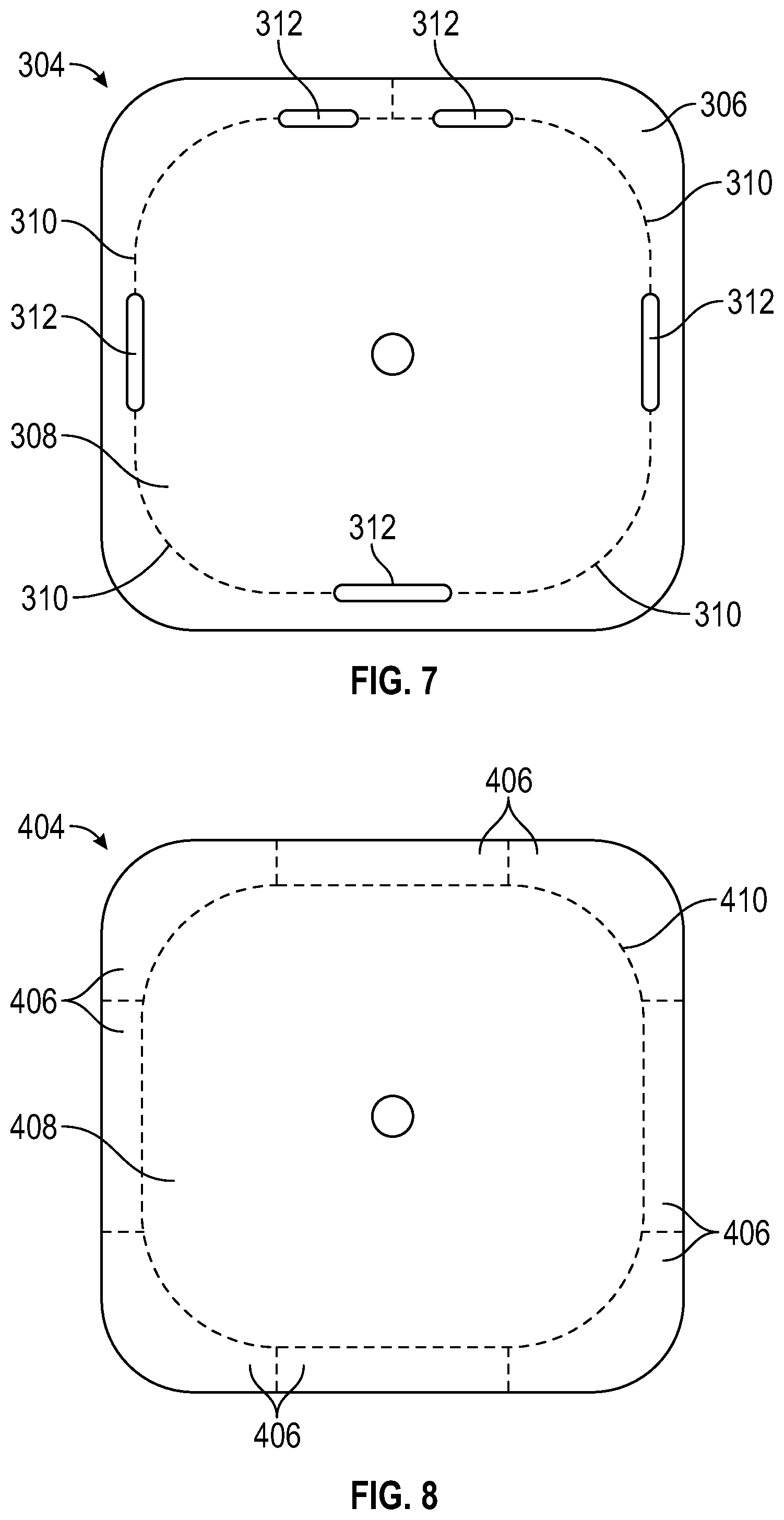 Patent US12569199 Figure 4 – Skin adhesive patch with refreshable perimeter, and related device assembly