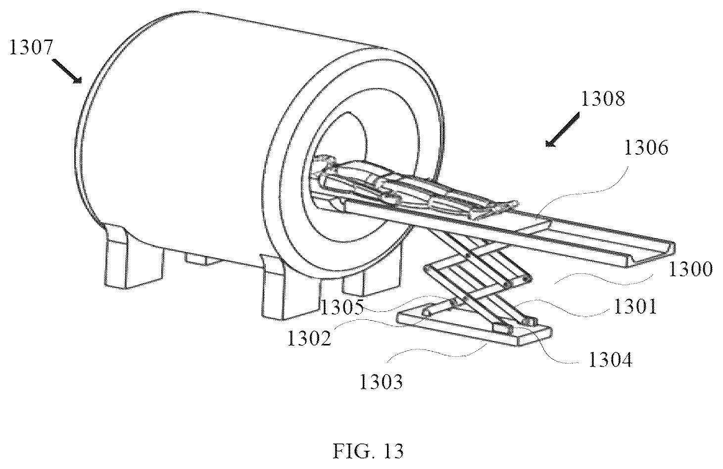Patent US12569202 Figure 13 – Transport apparatus in medical system