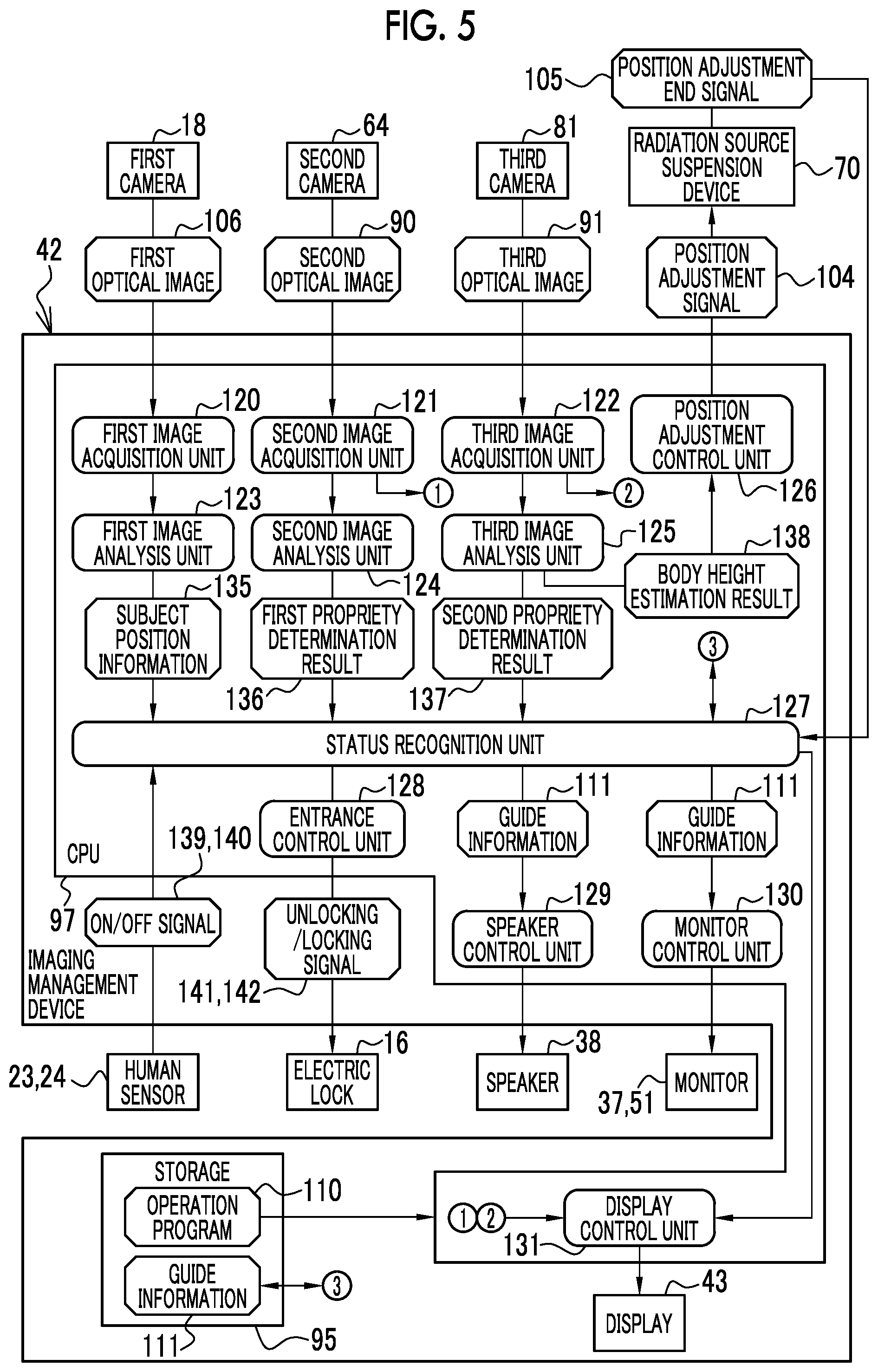 Patent US12569215 Figure 5 – Imaging management device, method for operating imaging management device, and operation program for imaging management device