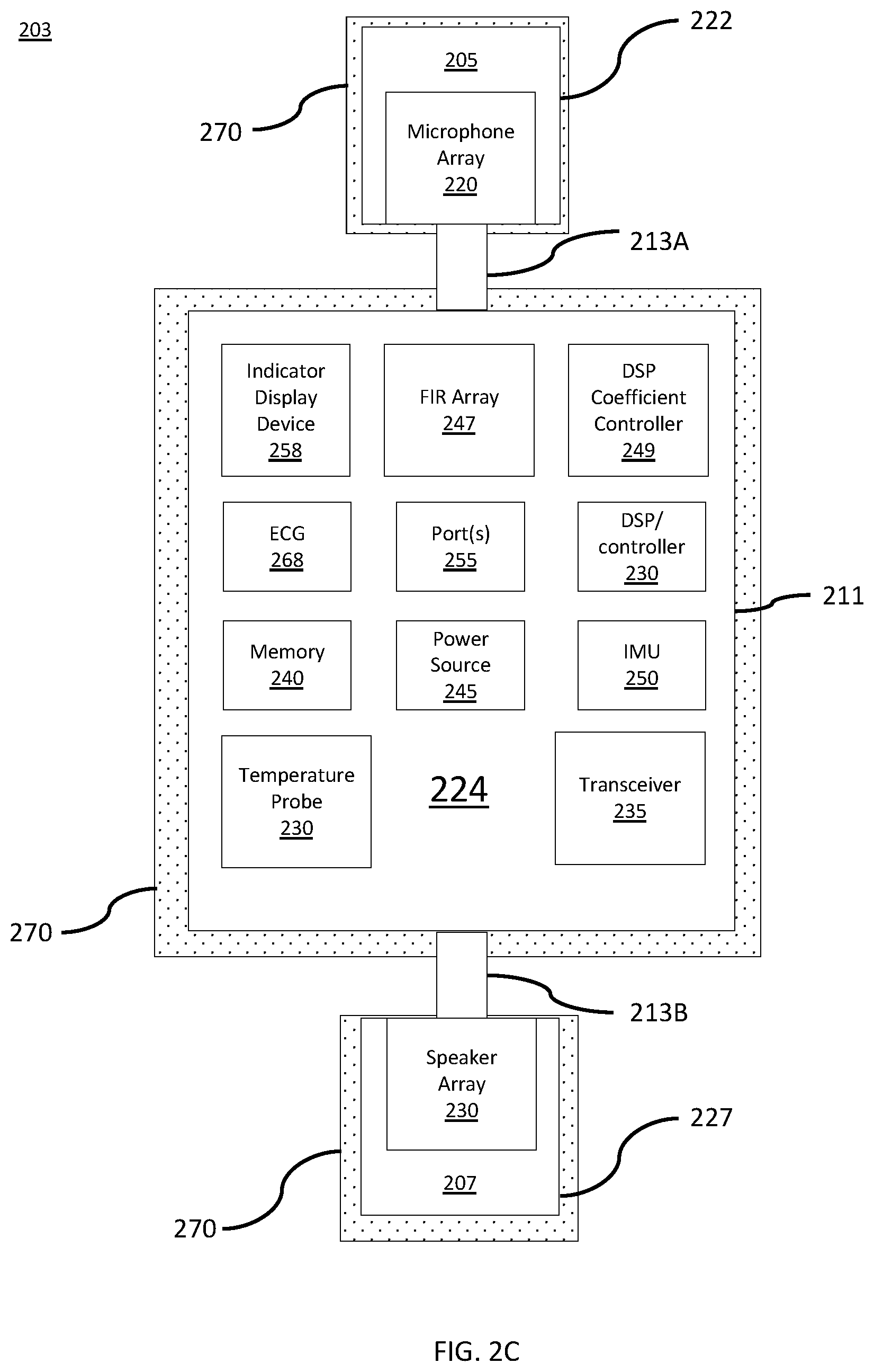 Patent US12569218 Figure 5 – Systems, devices, and methods for performing active auscultation and detecting acoustic signals and/or sonic energy measurements