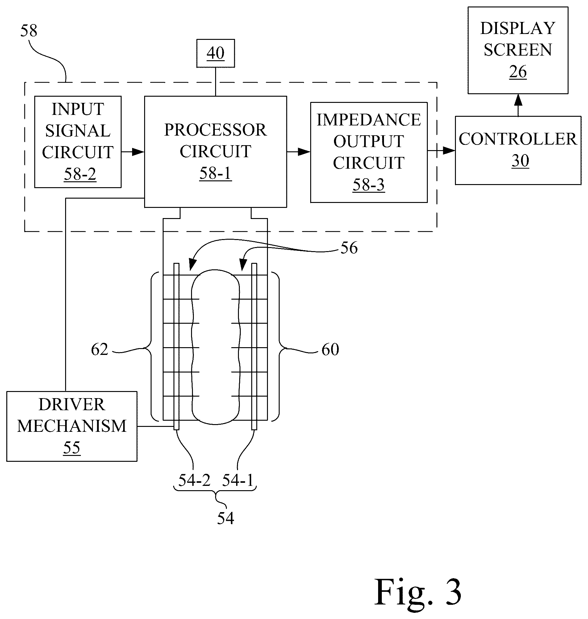 Patent US12569230 Figure 3 – Biopsy system having tissue sample impedance measurement
