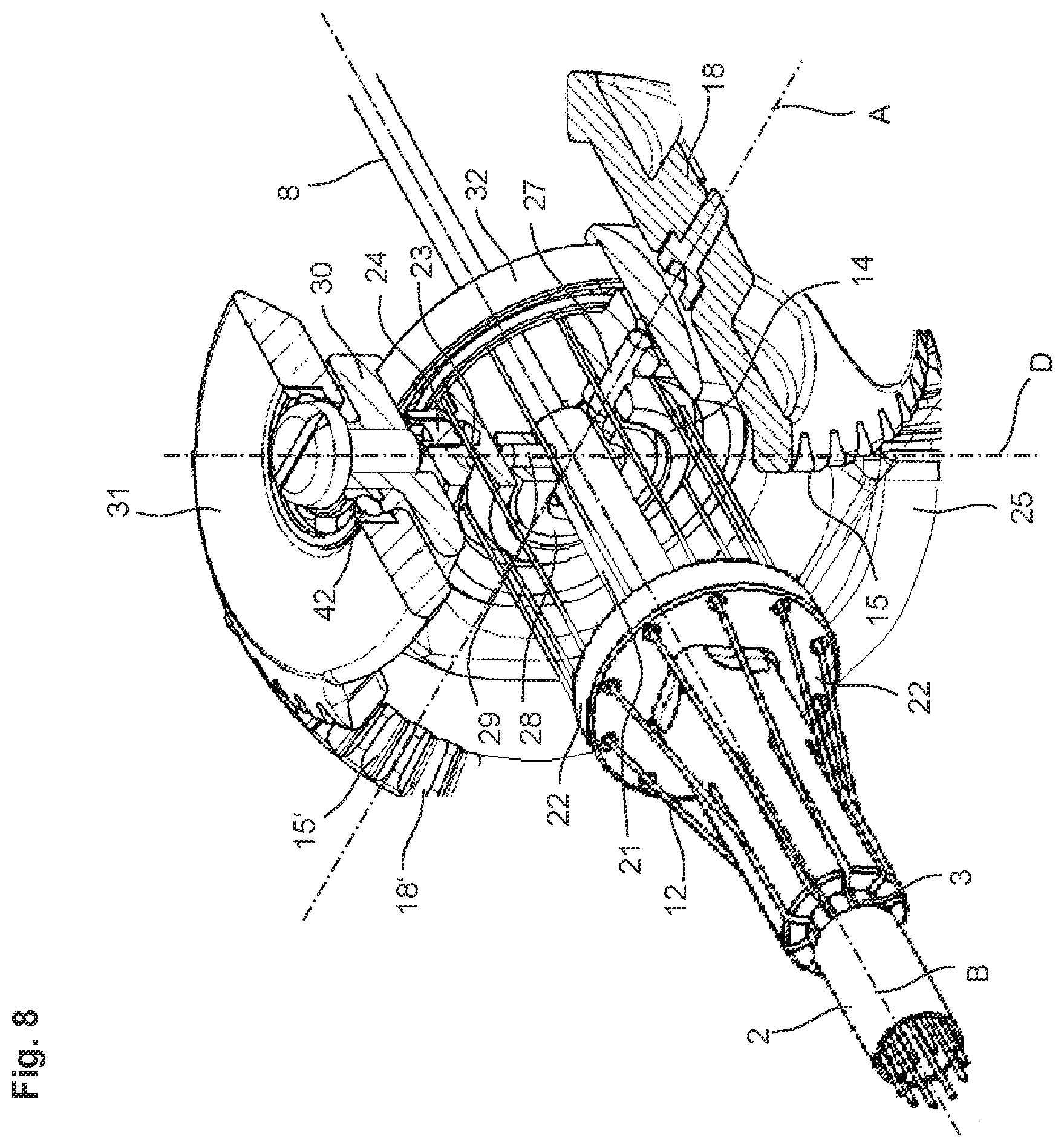 Patent US12569232 Figure 7 – Surgical instrument and steering gear thereof