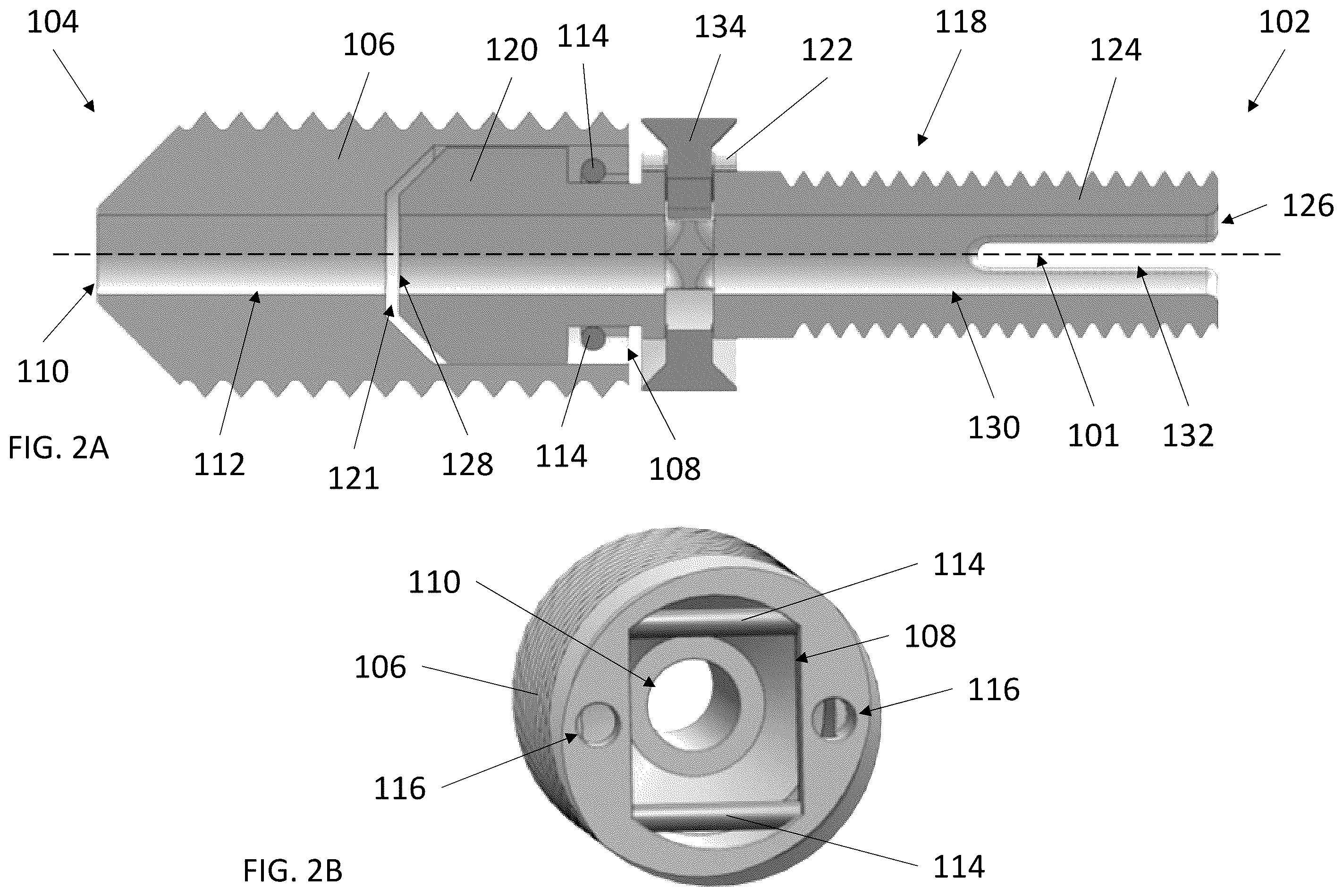 Patent US12569240 Figure 2 – Decorticating screw