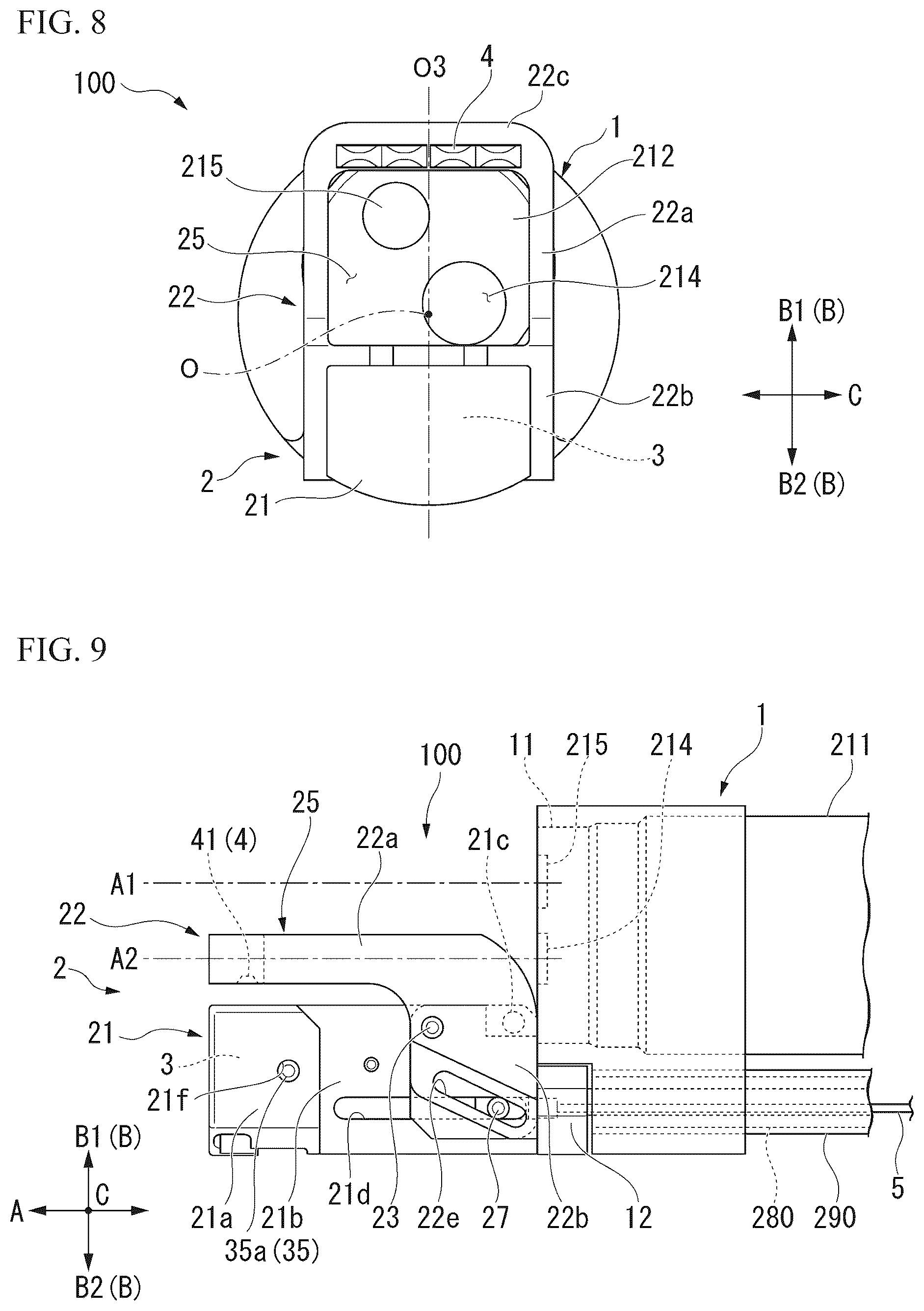 Patent US12569249 Figure 5 – Medical stapler
