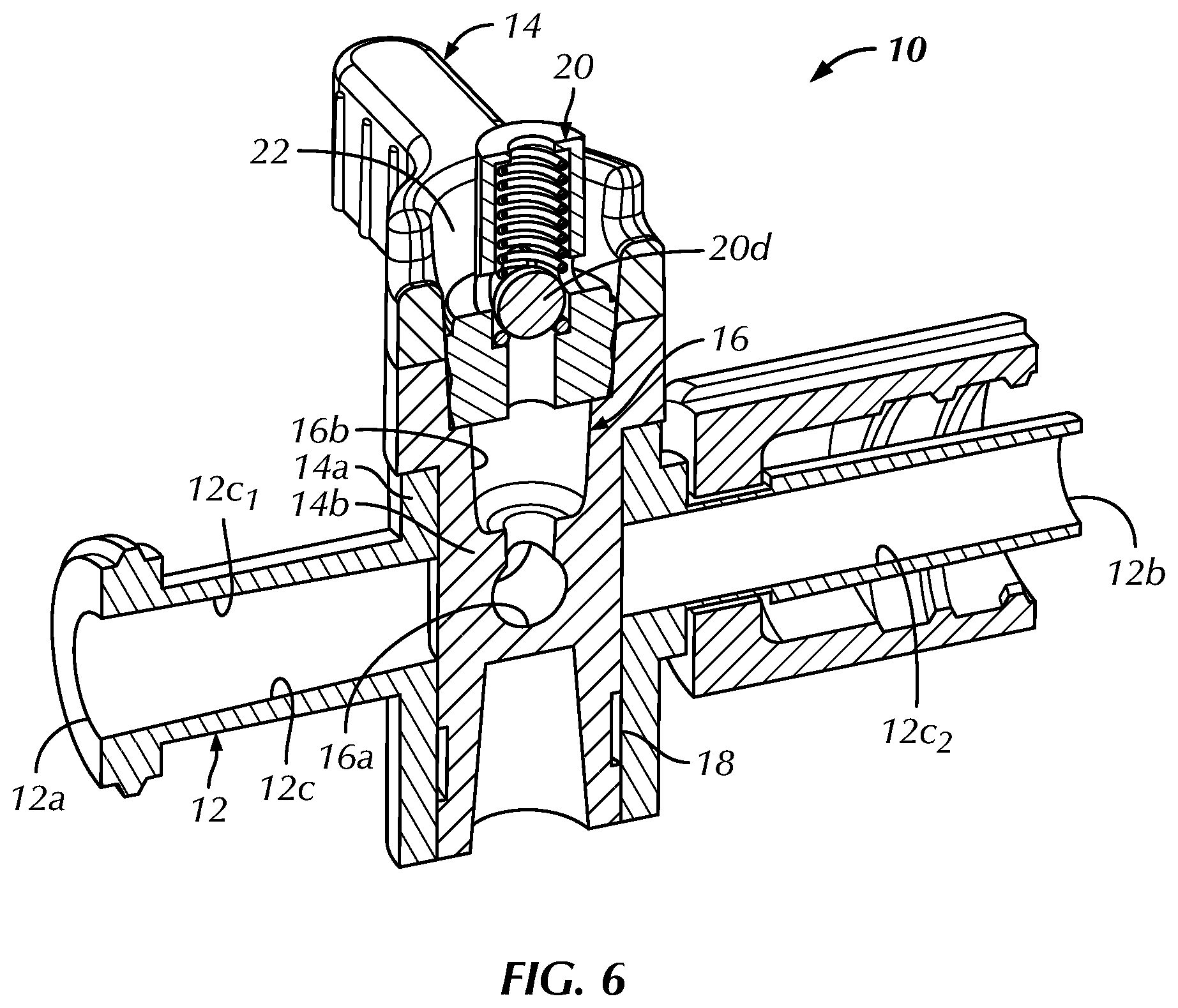 Patent US12569253 Figure 6 – Inflation hub for a fluid inflatable apparatus