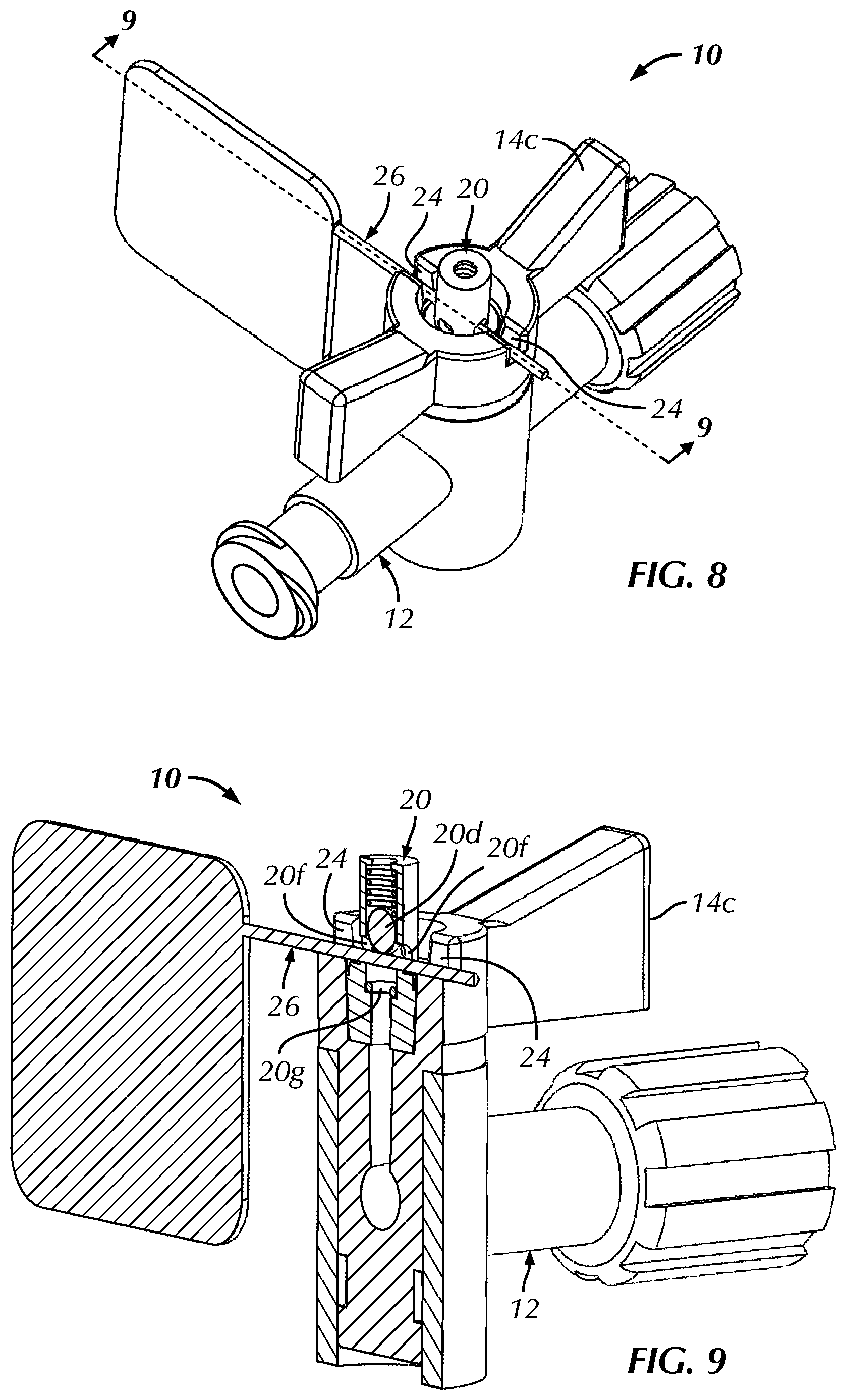Patent US12569253 Figure 8 – Inflation hub for a fluid inflatable apparatus