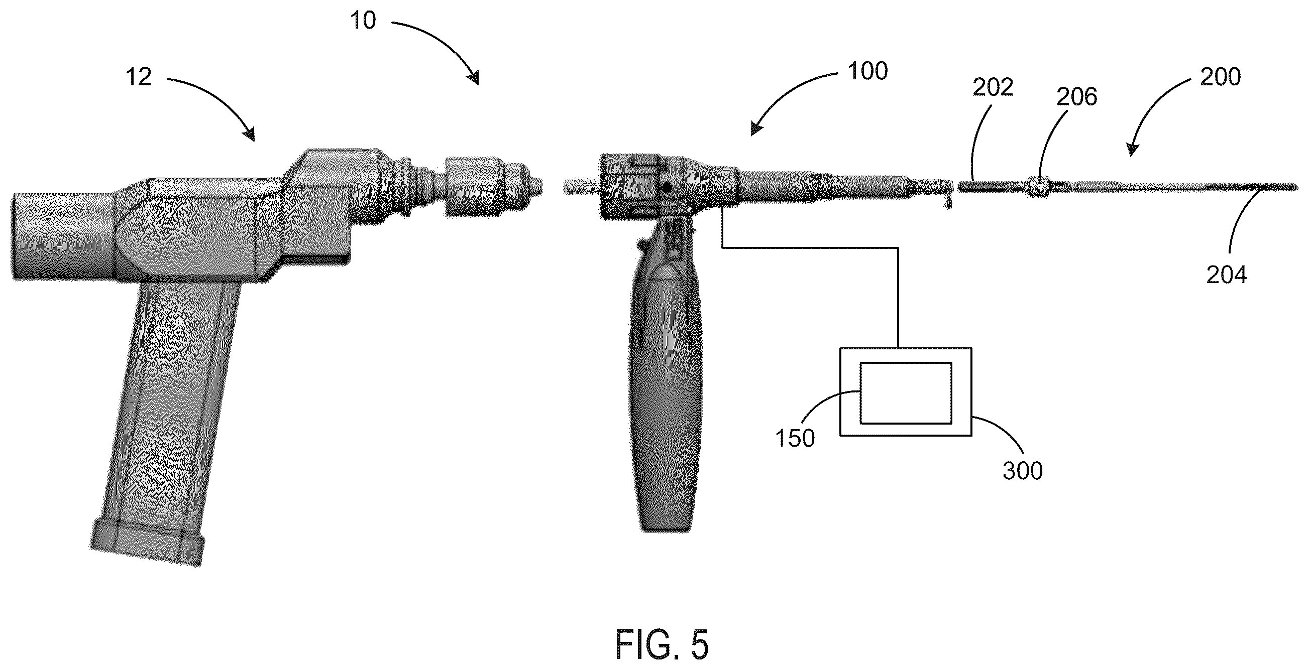 Patent US12569259 Figure 5 – Universal adapter for handheld surgical systems