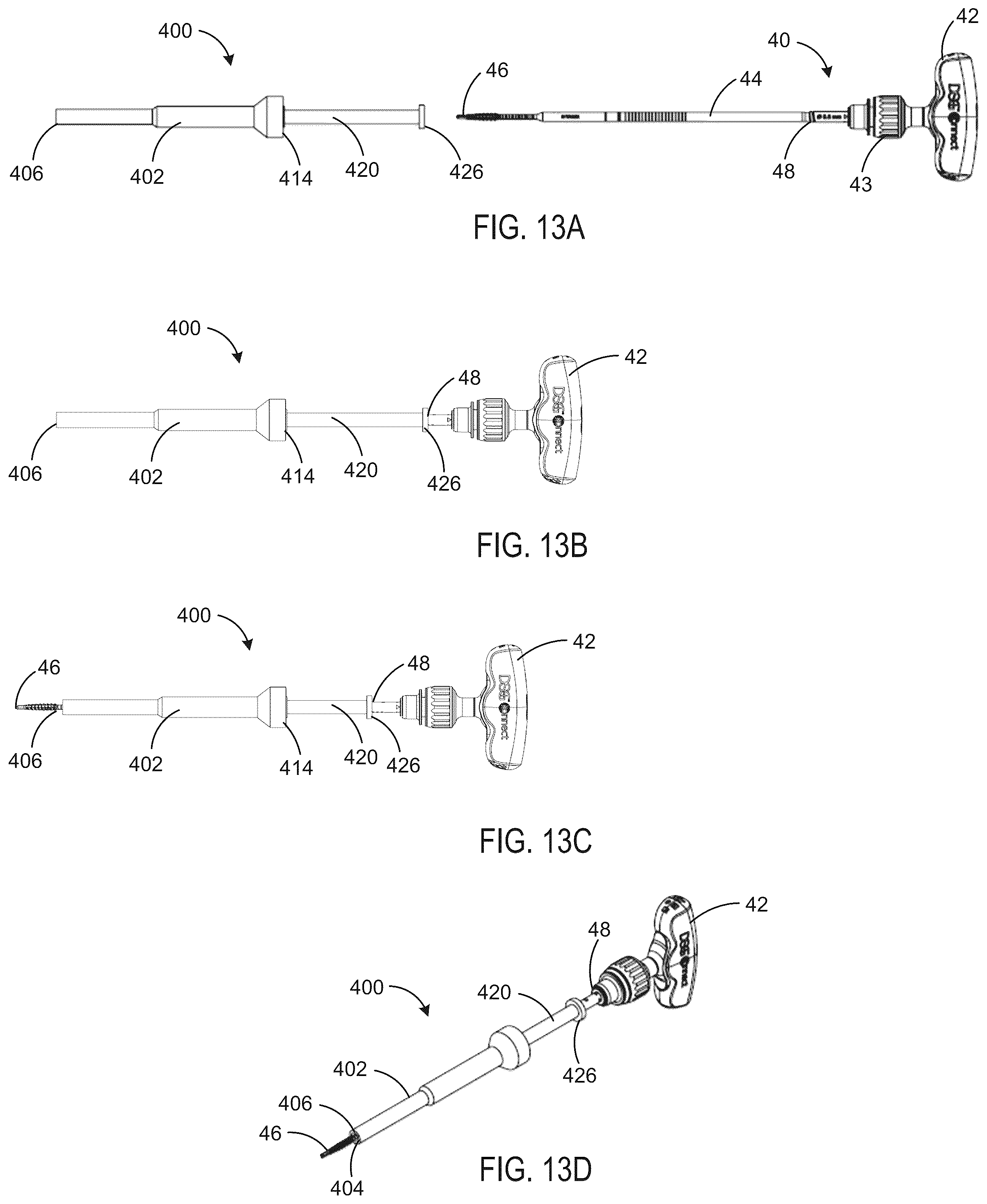 Patent US12569259 Figure 14 – Universal adapter for handheld surgical systems