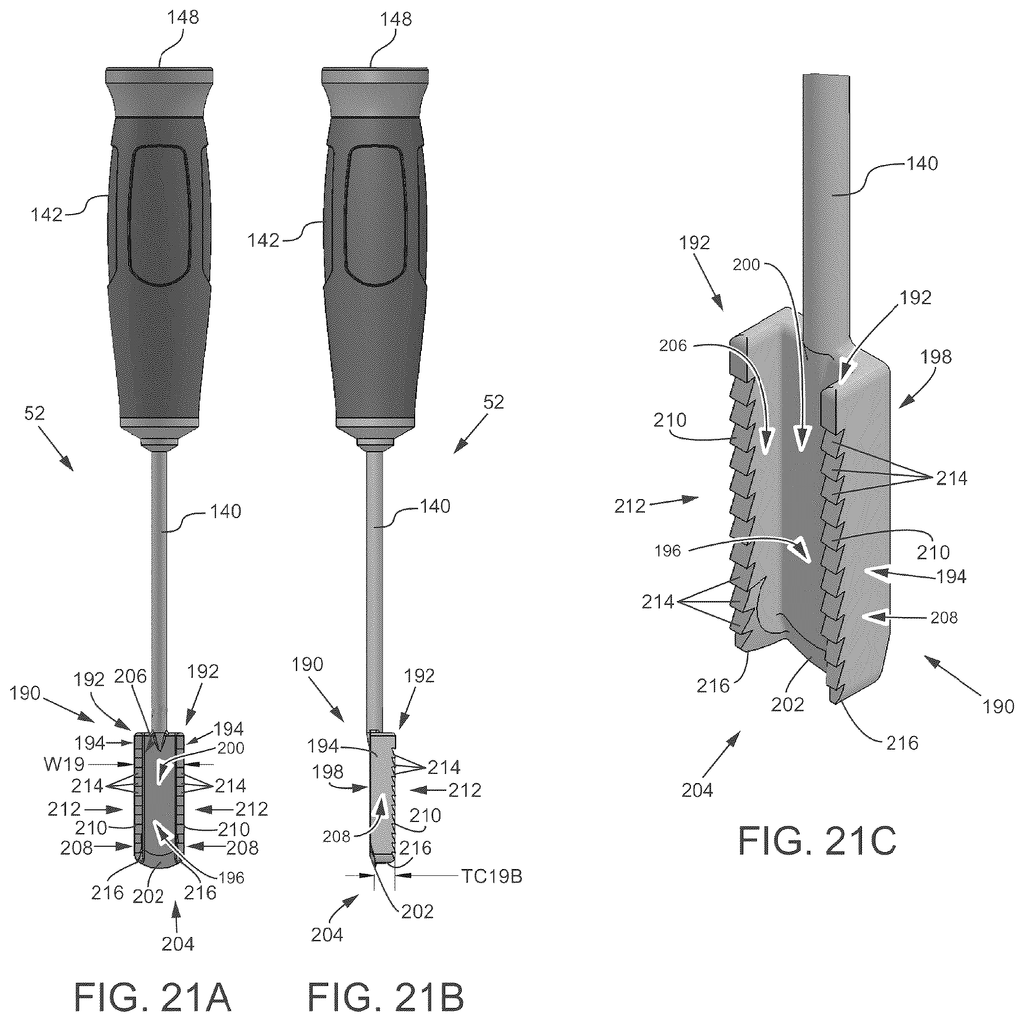 Patent US12569262 Figure 19 – Decortication instrumentation for posterior sacroiliac joint fusion
