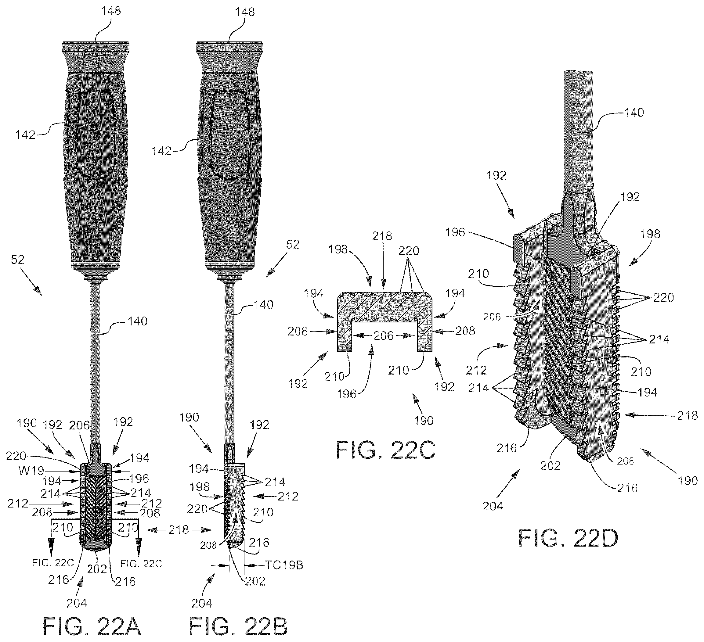 Patent US12569262 Figure 20 – Decortication instrumentation for posterior sacroiliac joint fusion
