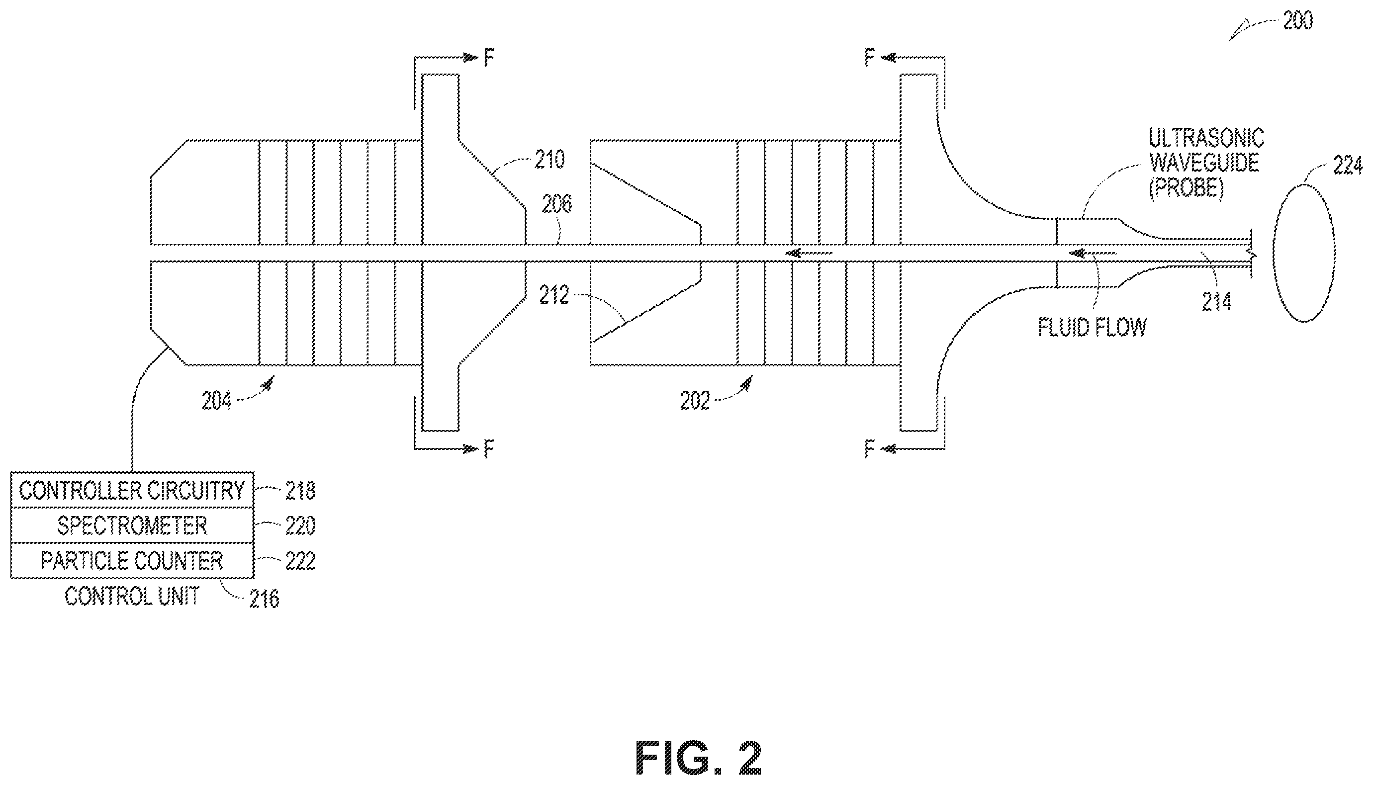 Patent US12569265 Figure 2 – Dual mode acoustic lithotripsy transducer
