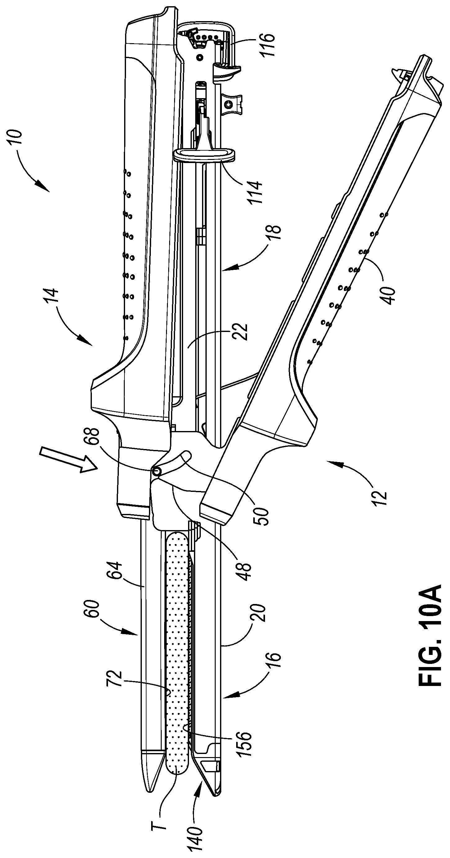Patent US12569266 Figure 12 – Strain and compression force measurement features for surgical stapler