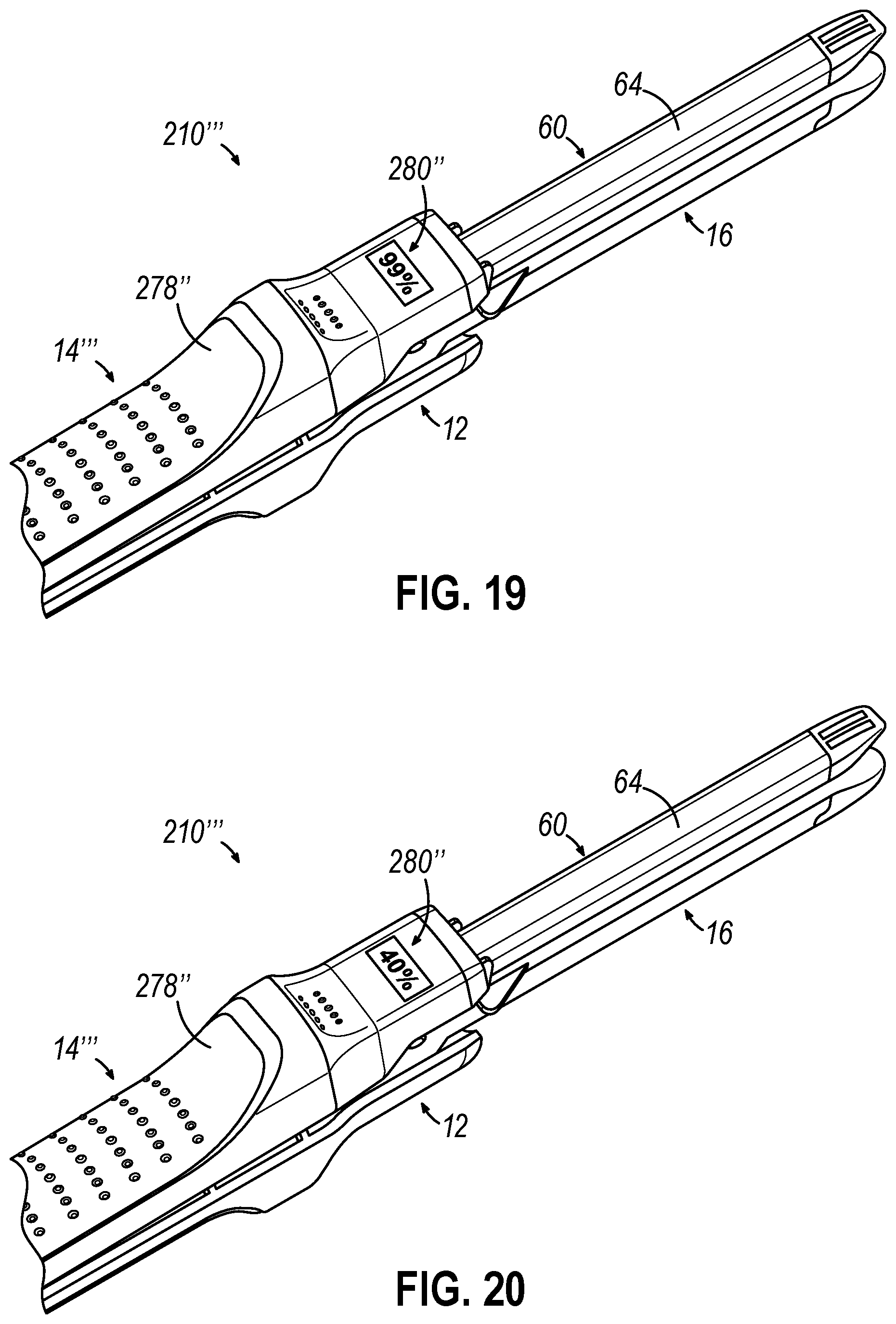 Patent US12569266 Figure 20 – Strain and compression force measurement features for surgical stapler
