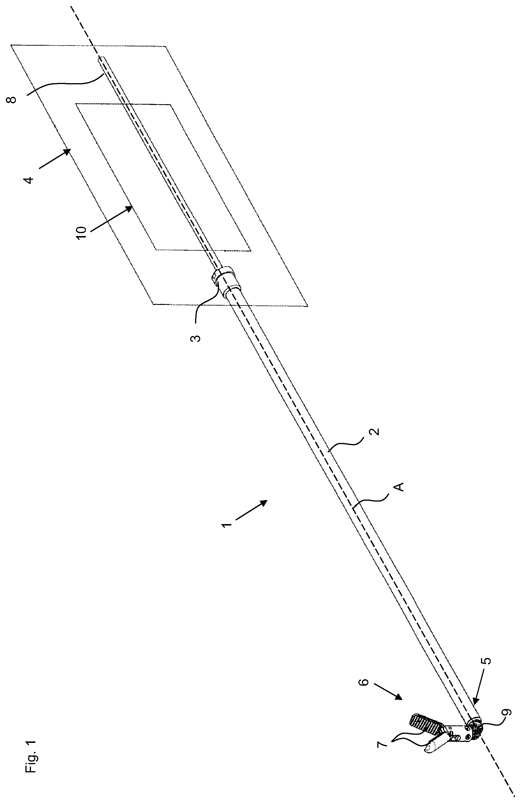 Patent US12569267 Figure 1 – Surgical instrument and actuation device therefor